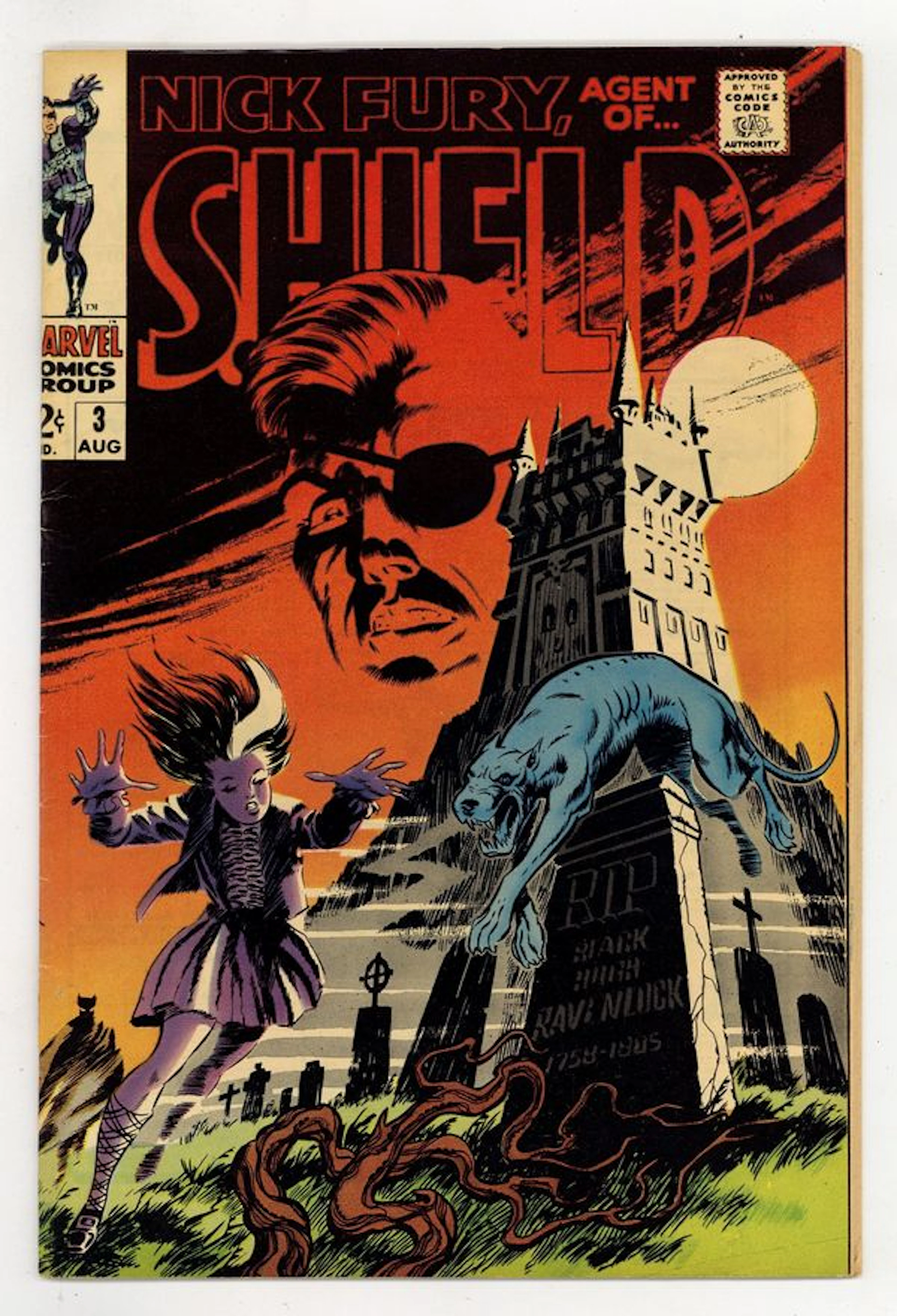 Nick Fury Agent of SHIELD (1968 1st Series) 3 VG+ 4.5