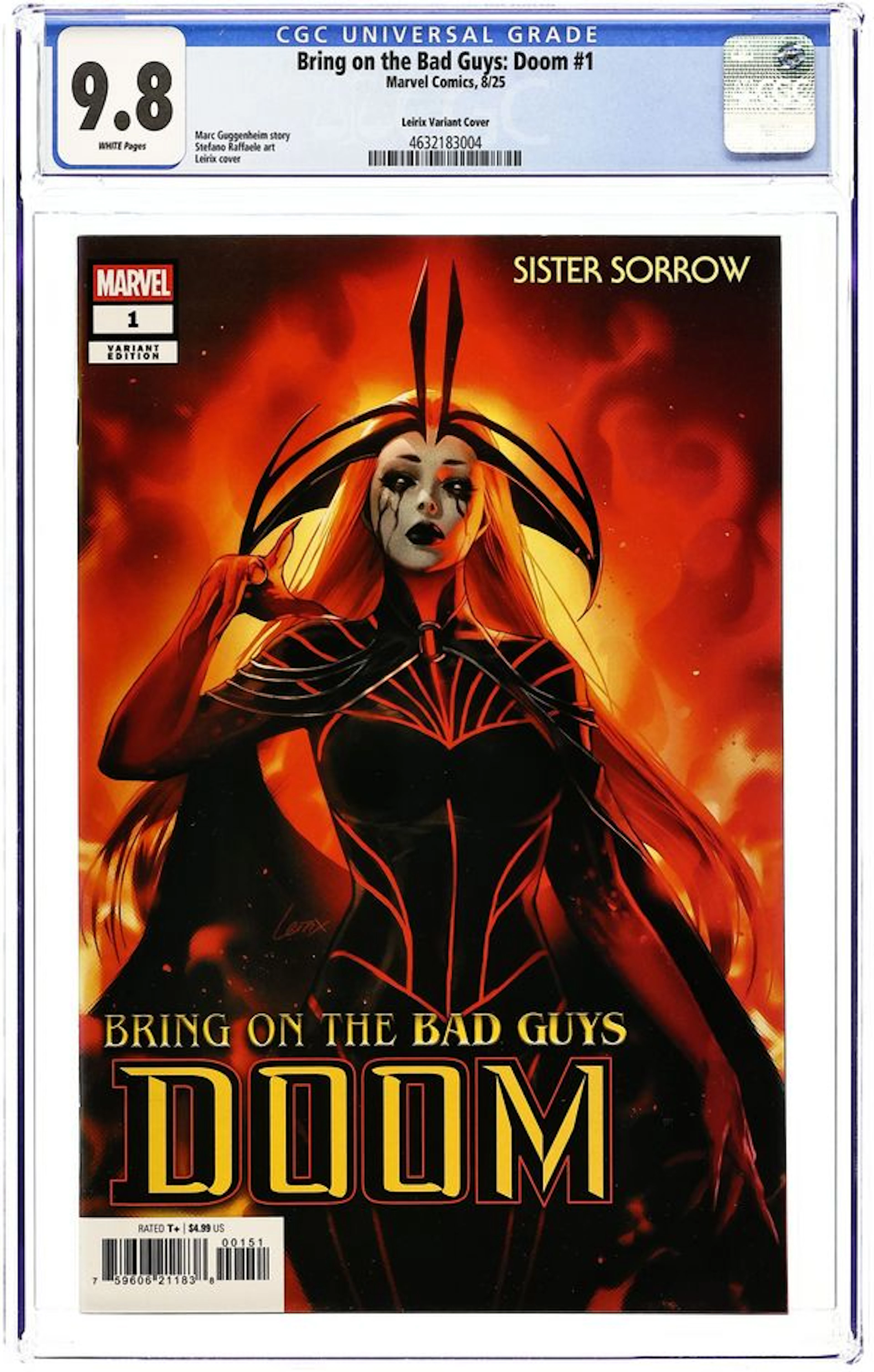 Bring on the Bad Guys Doom (2025 Marvel) 1E CGC 9.8