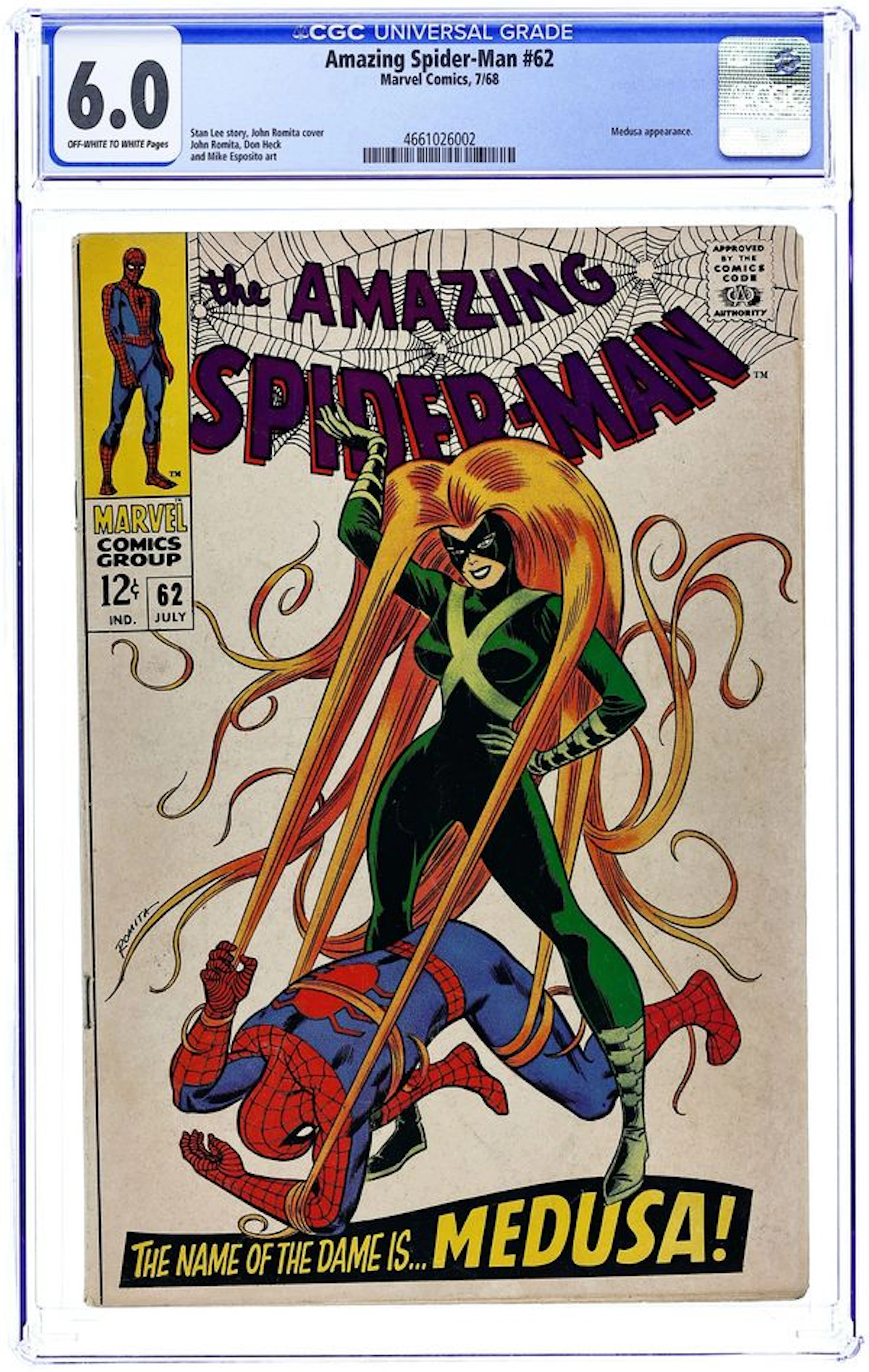 Amazing Spider-Man (1963 1st Series) 62 CGC 6.0