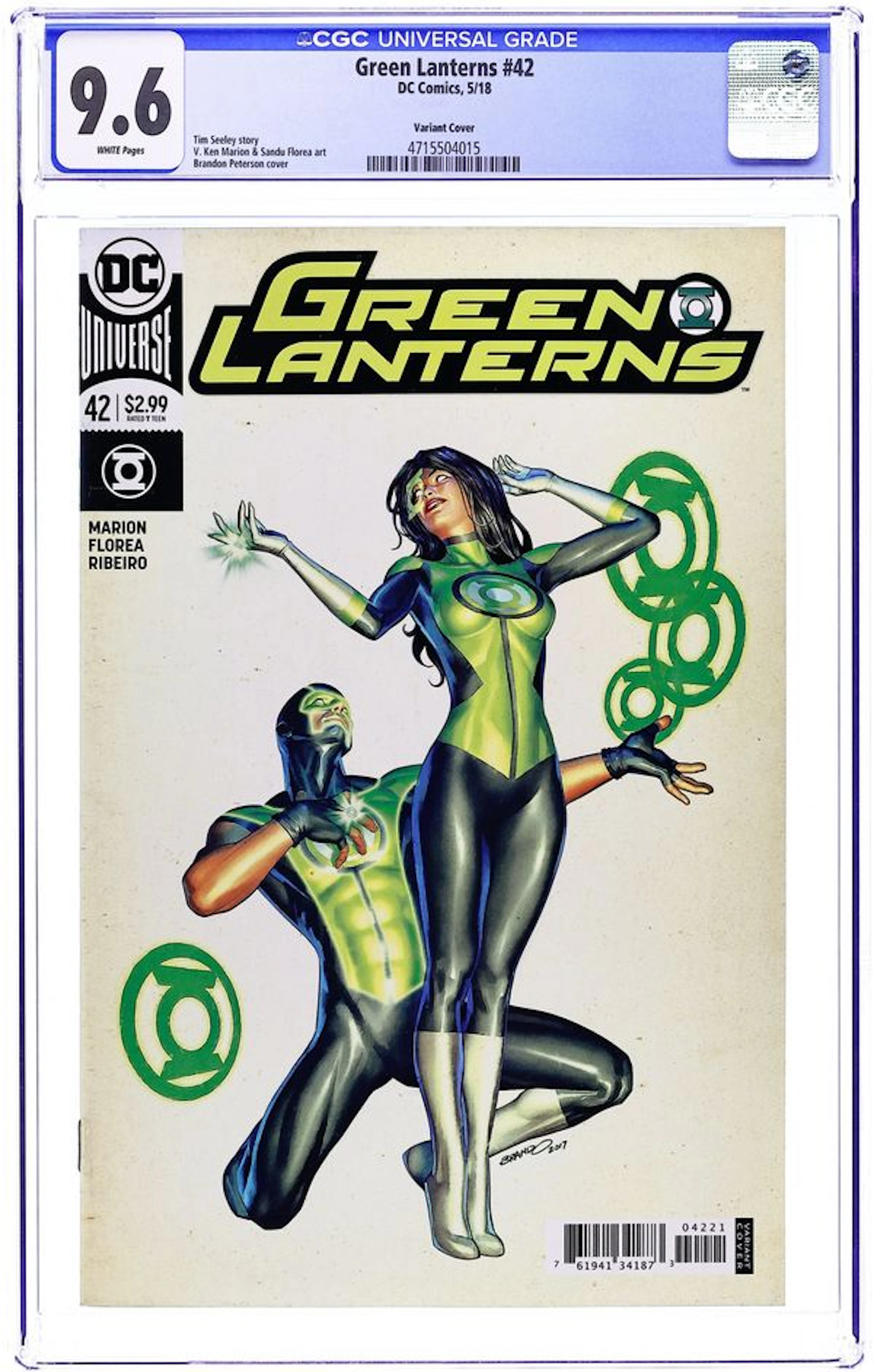 Green Lanterns (2016) 42B CGC 9.6