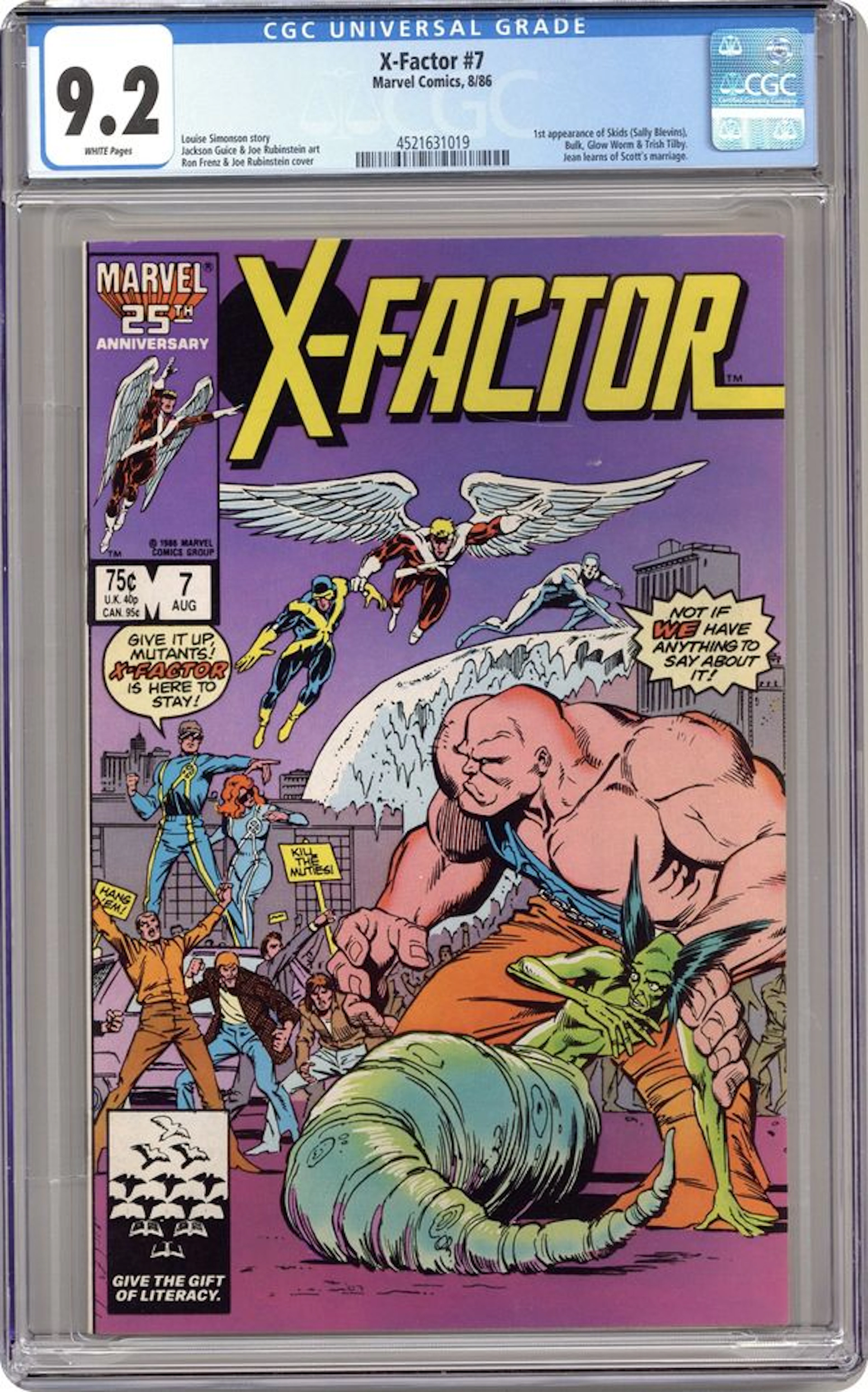 X-Factor (1986 1st Series Marvel) 7 CGC 9.2
