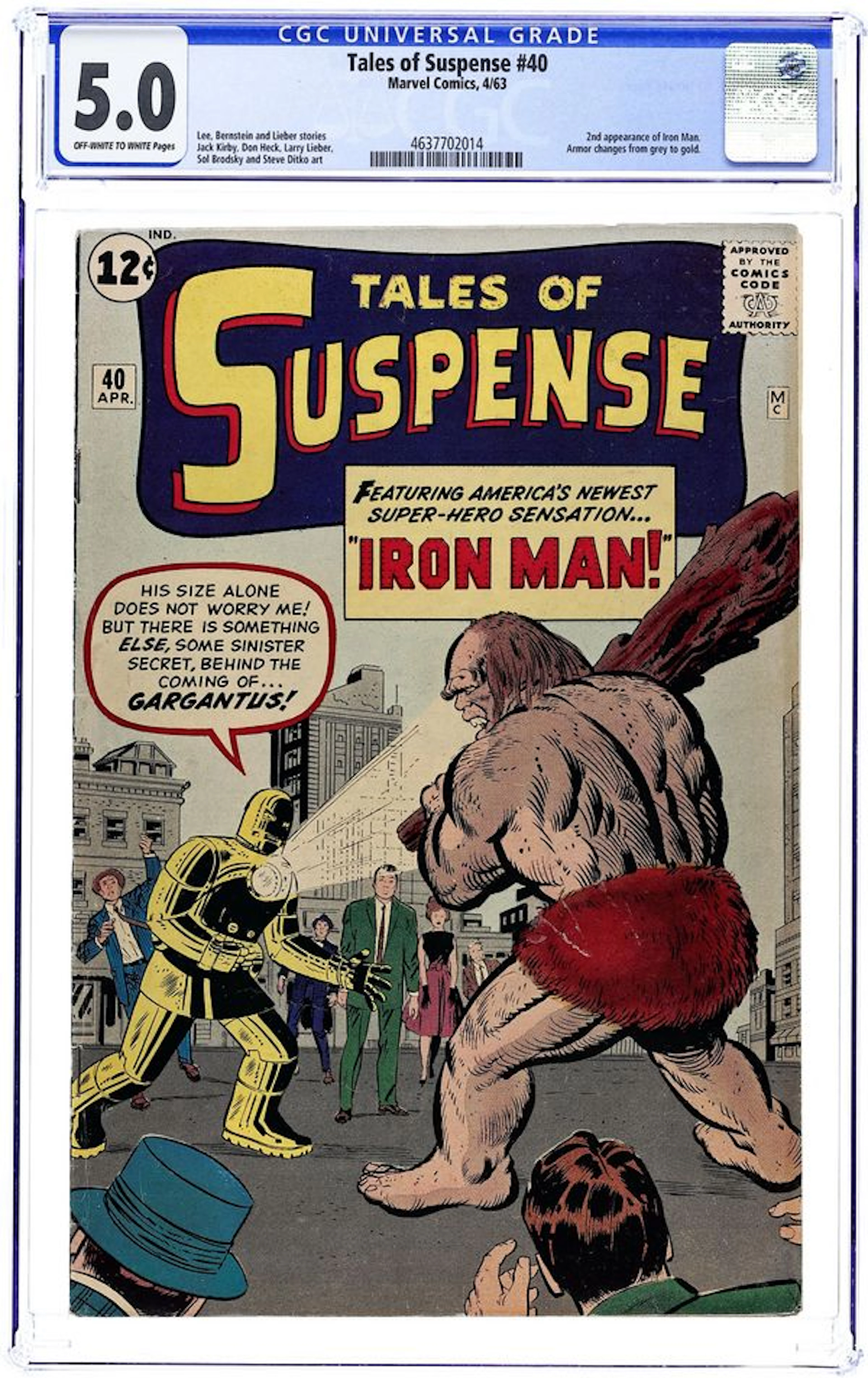 Tales of Suspense (1959) 40 CGC 5.0