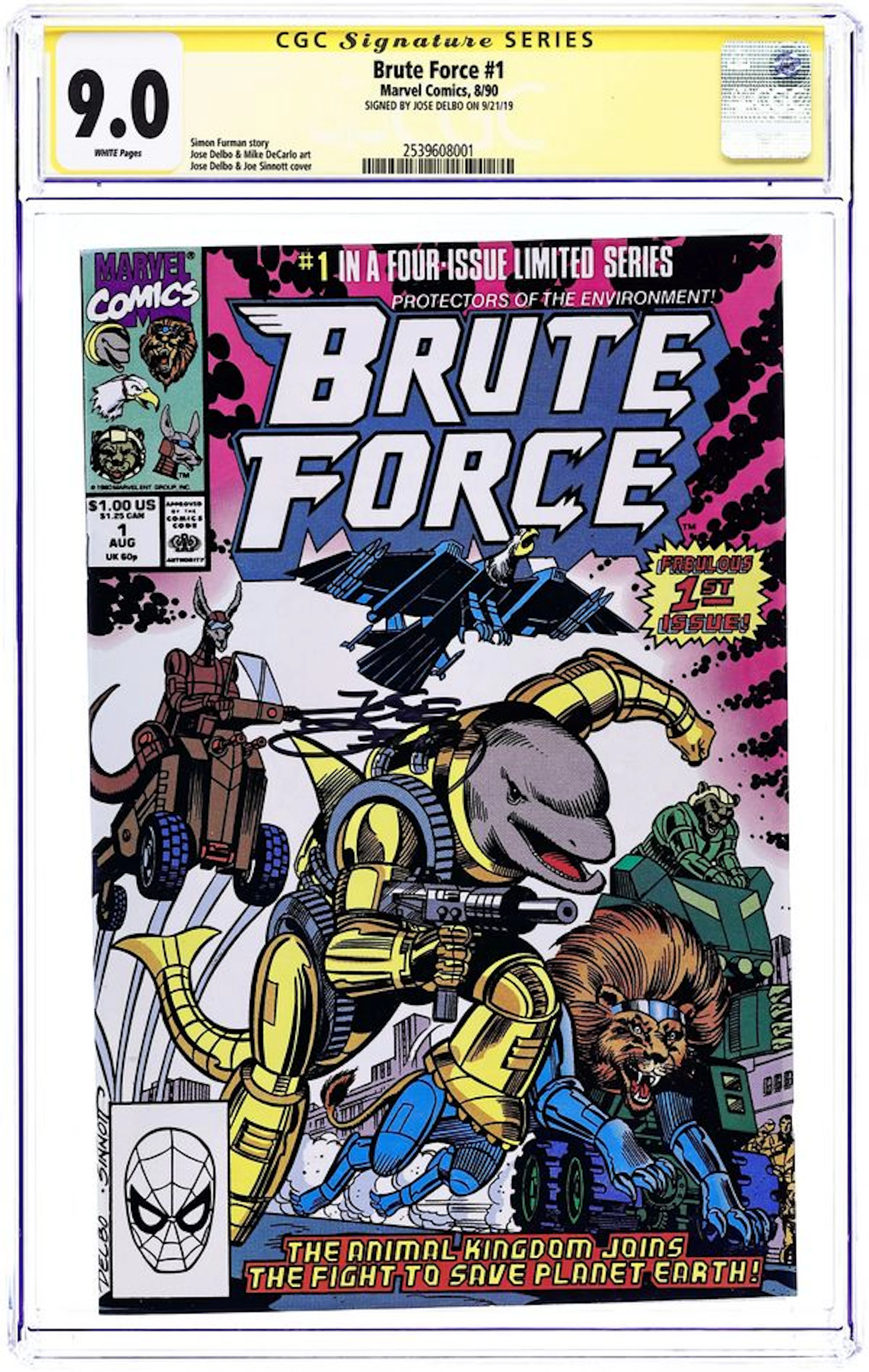 Brute Force (1990) 1 CGC 9.0 SS Delbo