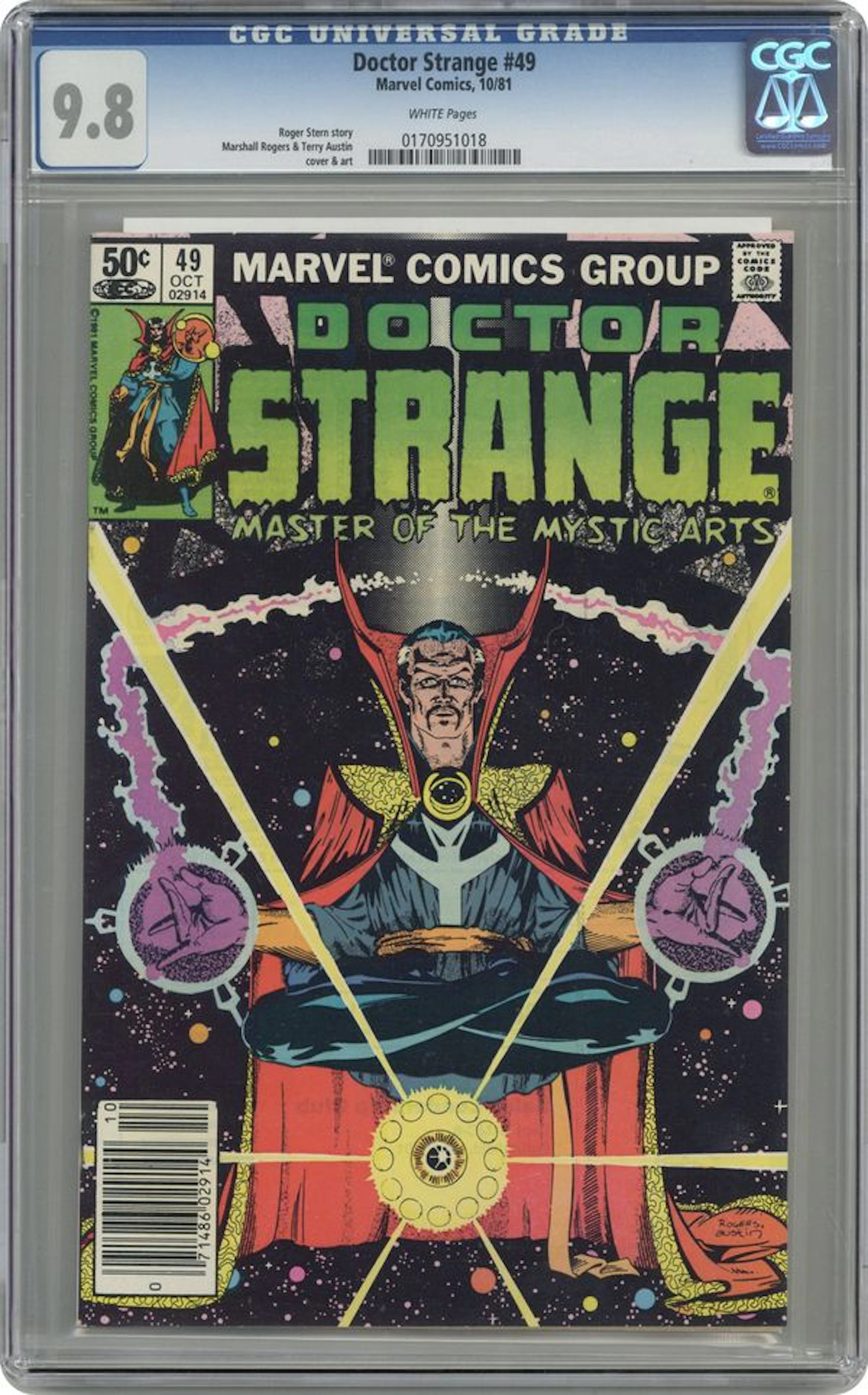 Doctor Strange (1974 2nd Series) 49D CGC 9.8