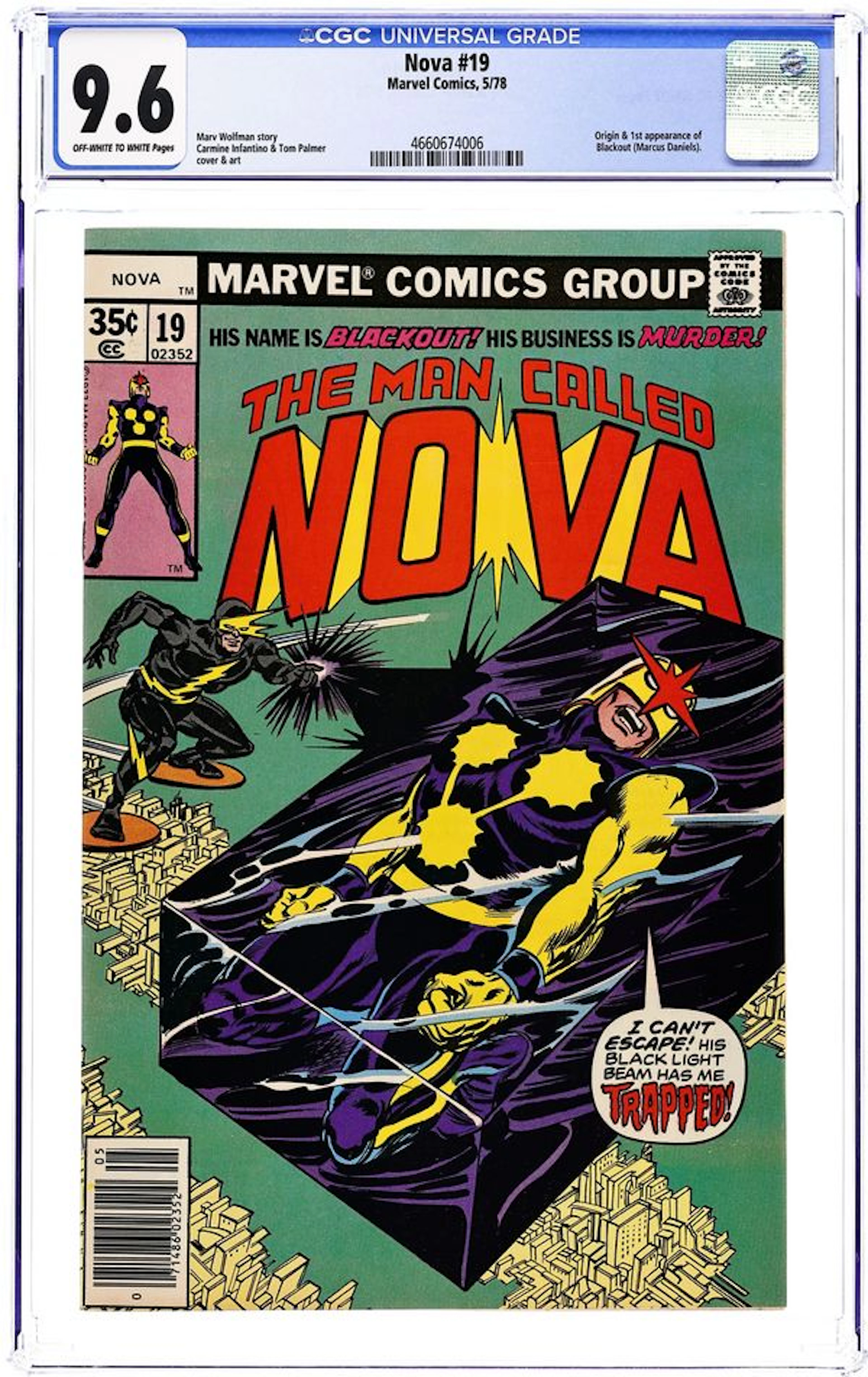 Nova (1976 1st Series) 19 CGC 9.6