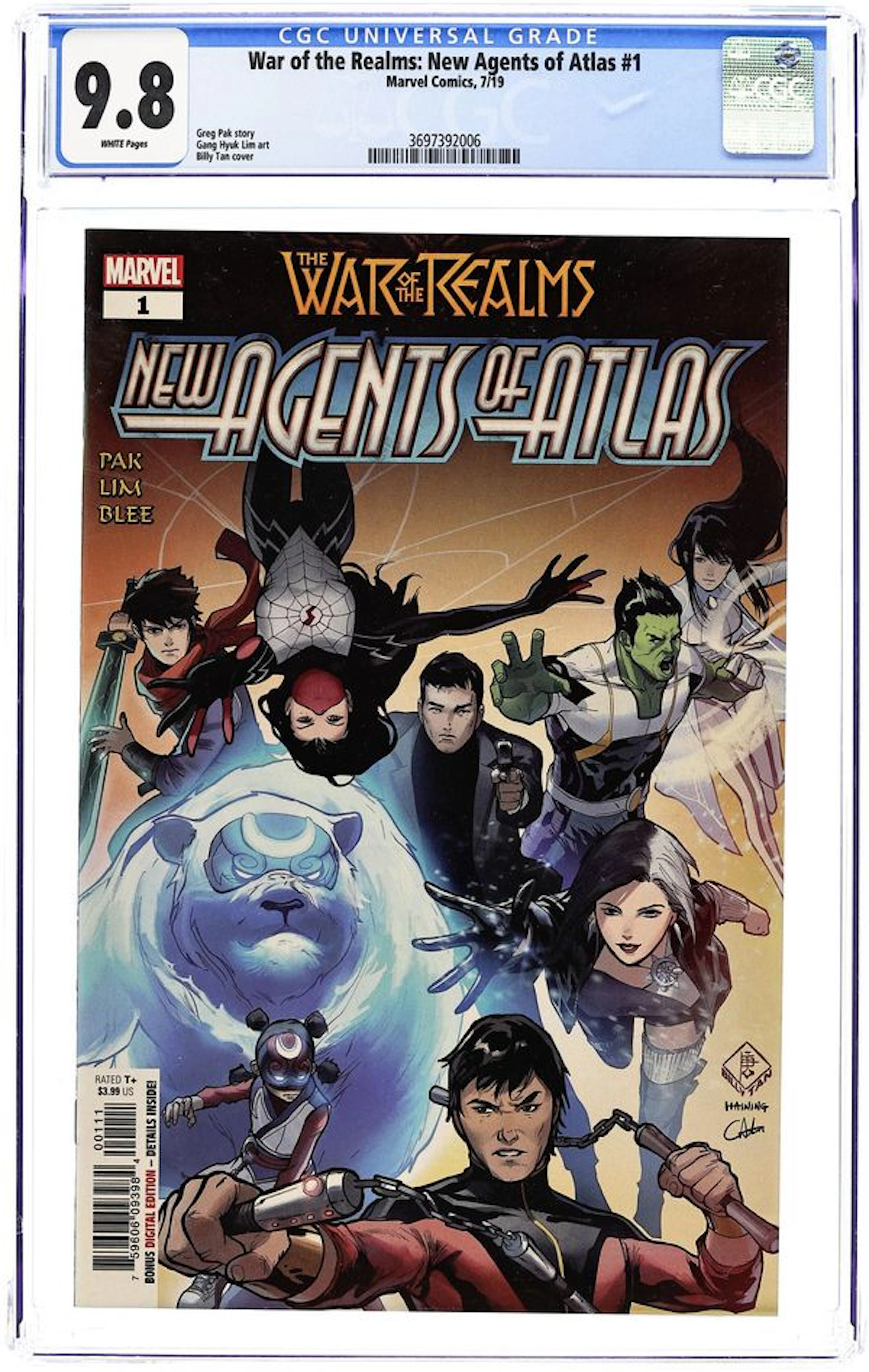 War of the Realms New Agents of Atlas (2019 Marvel) 1A CGC 9.8