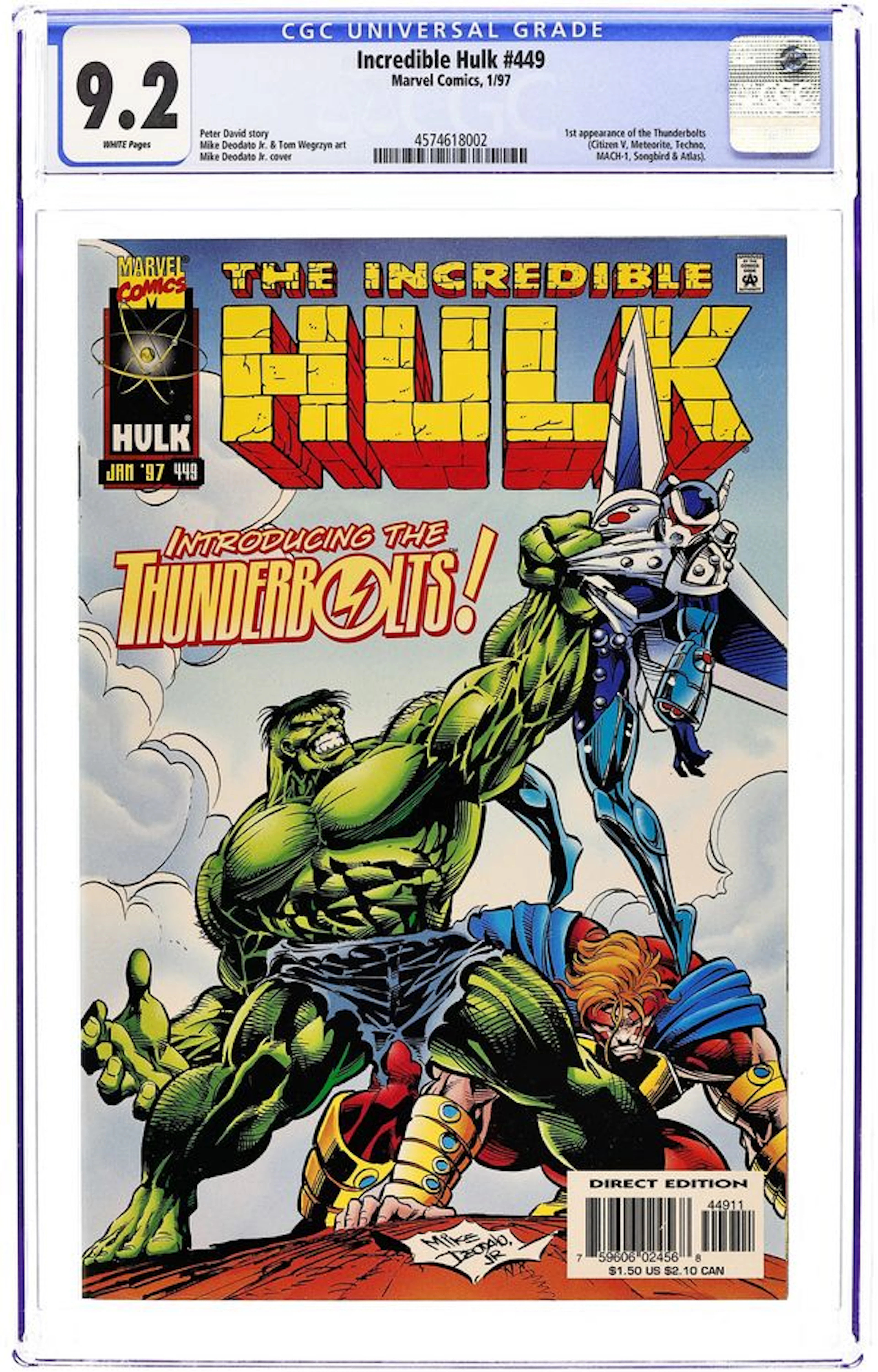 Incredible Hulk (1962 Marvel 1st Series) 449 CGC 9.2