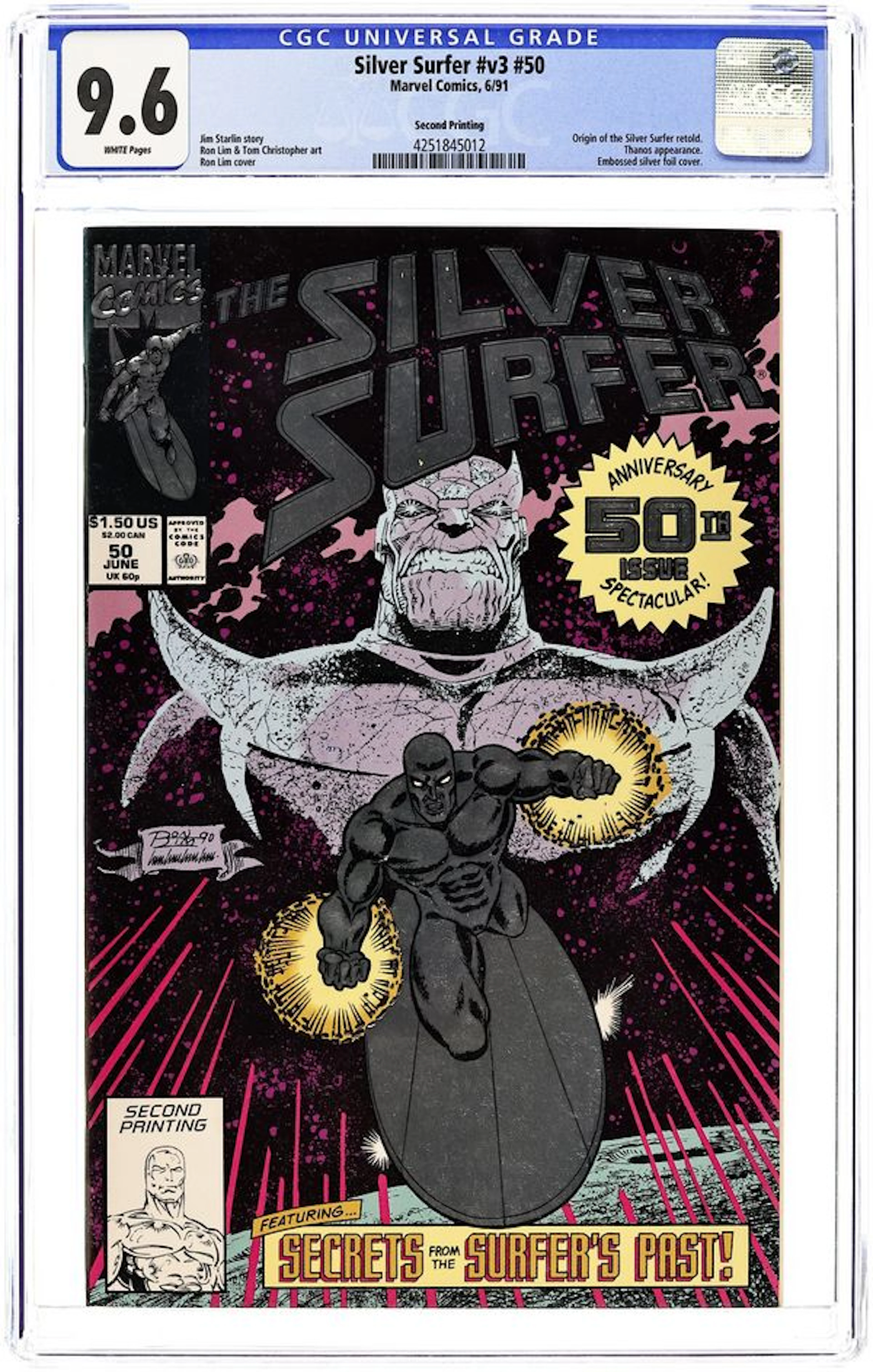 Silver Surfer (1987 2nd Series) 50A.2ND CGC 9.6