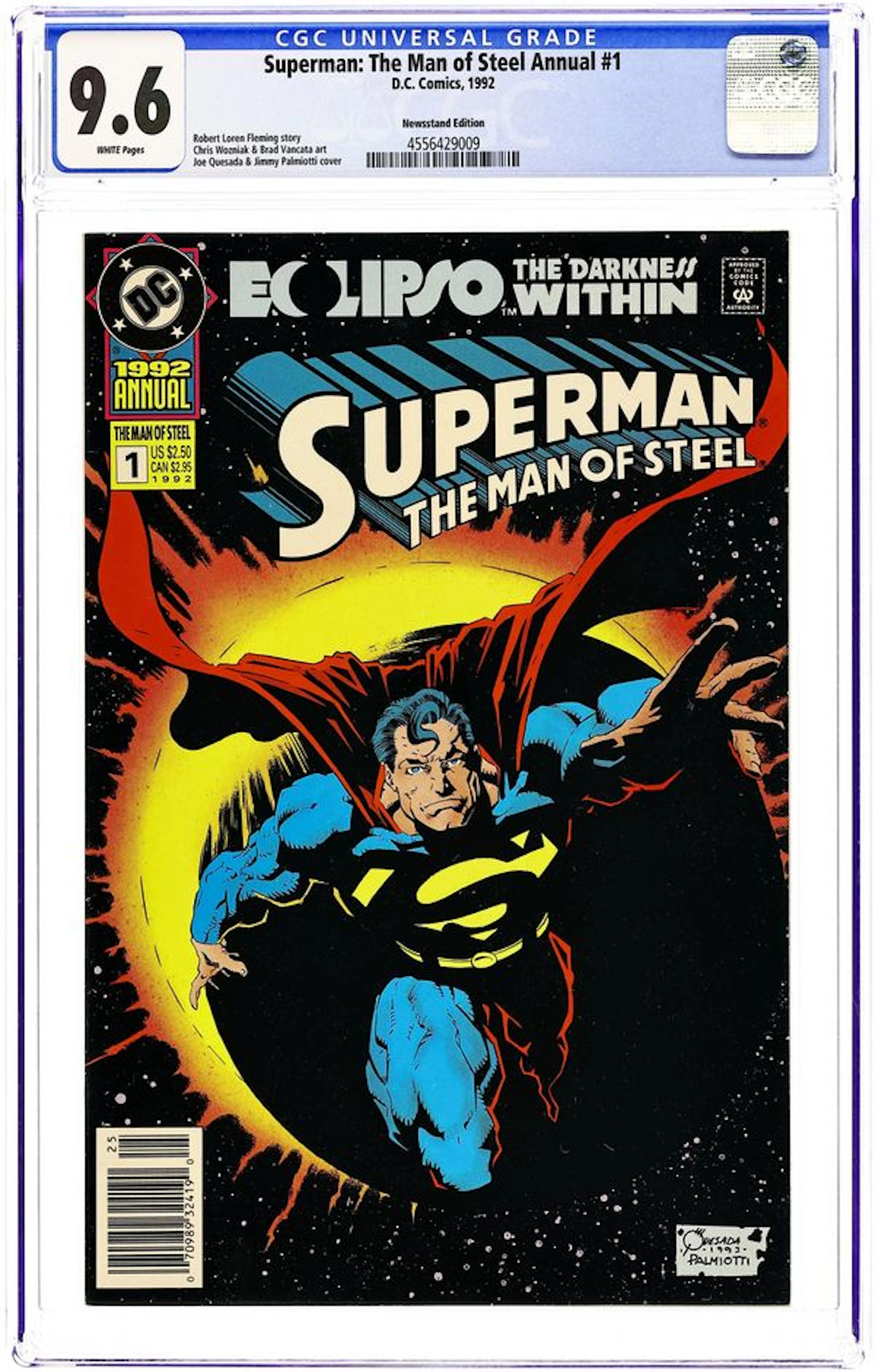 Superman The Man of Steel (1991) Annual 1N CGC 9.6