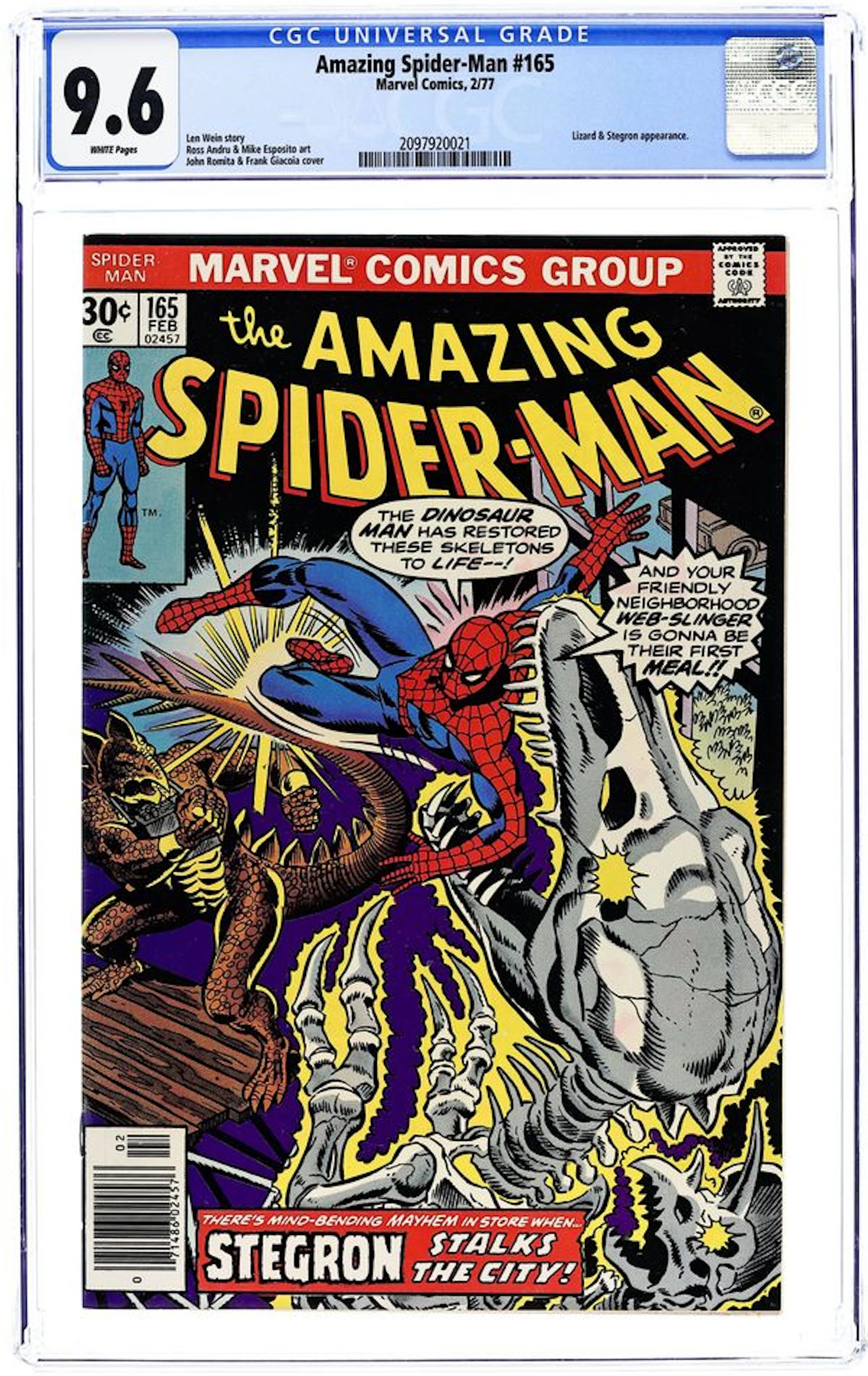 Amazing Spider-Man (1963 1st Series) 165 CGC 9.6
