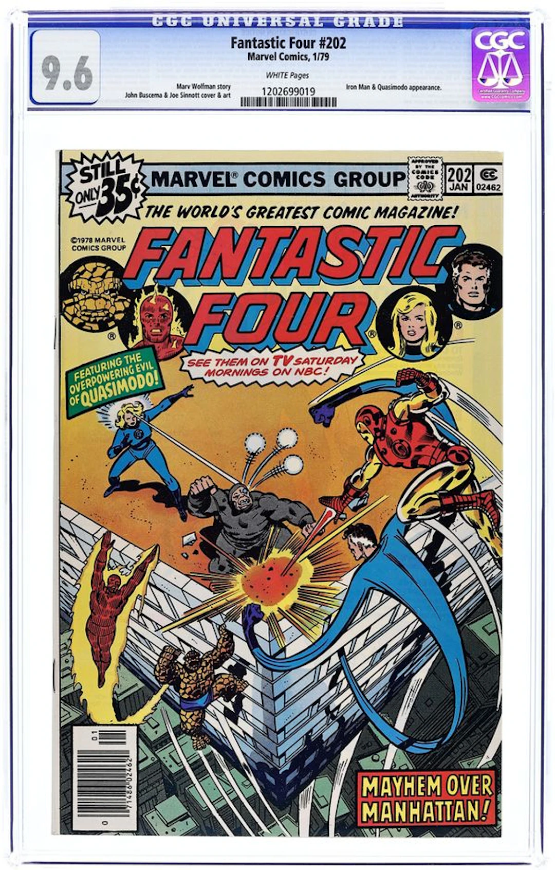 Fantastic Four (1961 1st Series) 202 CGC 9.6