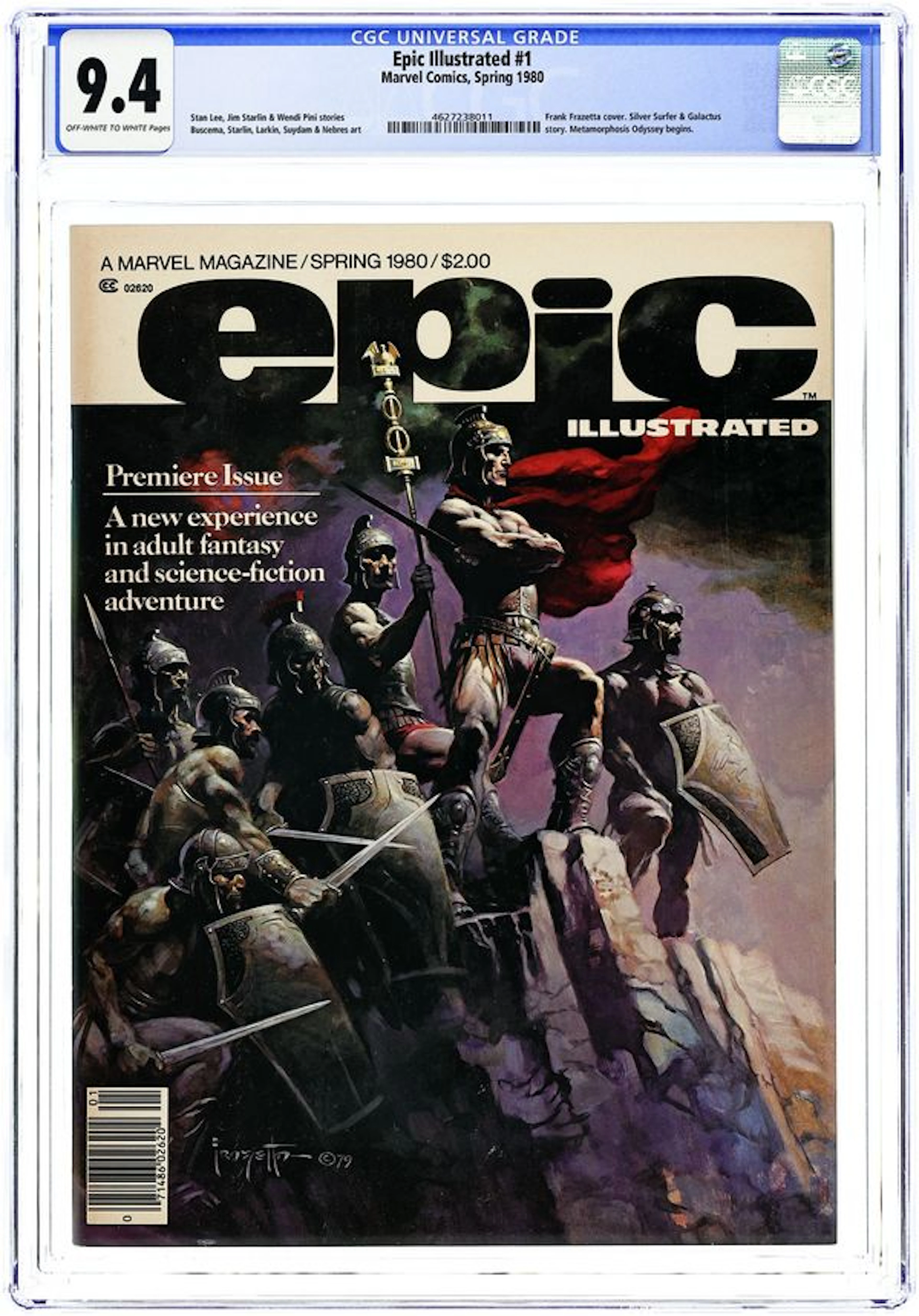 Epic Illustrated (1980 Magazine) 1 CGC 9.4