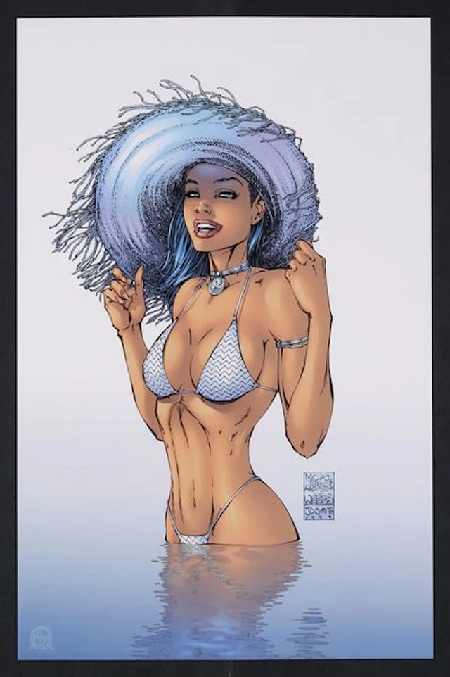 Fathom Swimsuit Print by Michael Turner