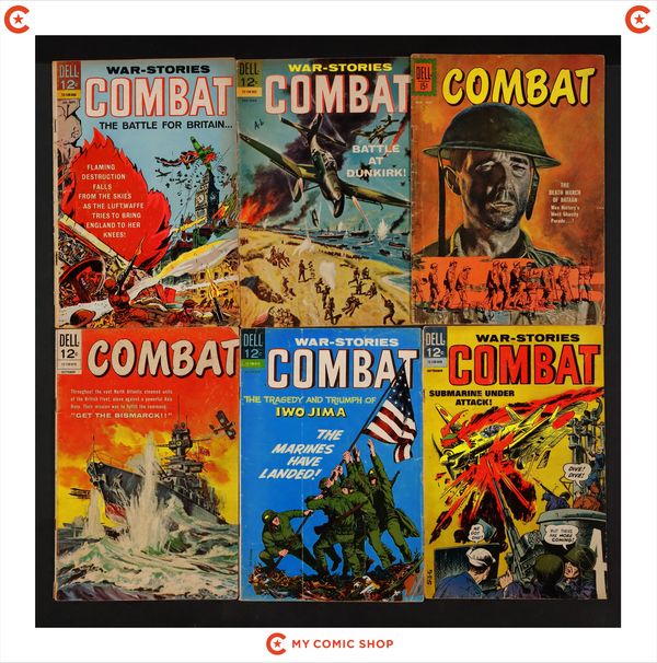 Dell War Comics Lot of 9