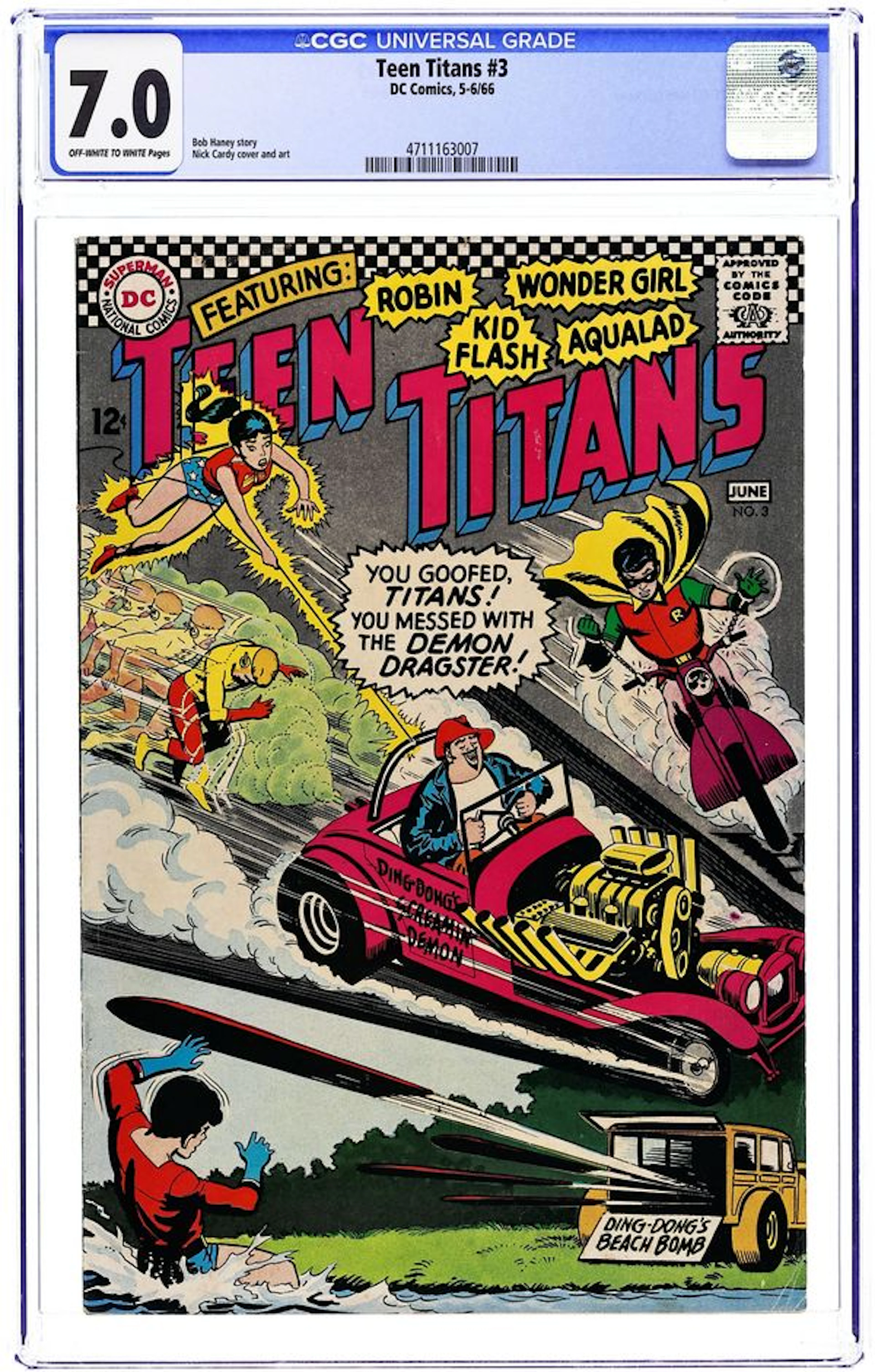 Teen Titans (1966 1st Series) 3 CGC 7.0