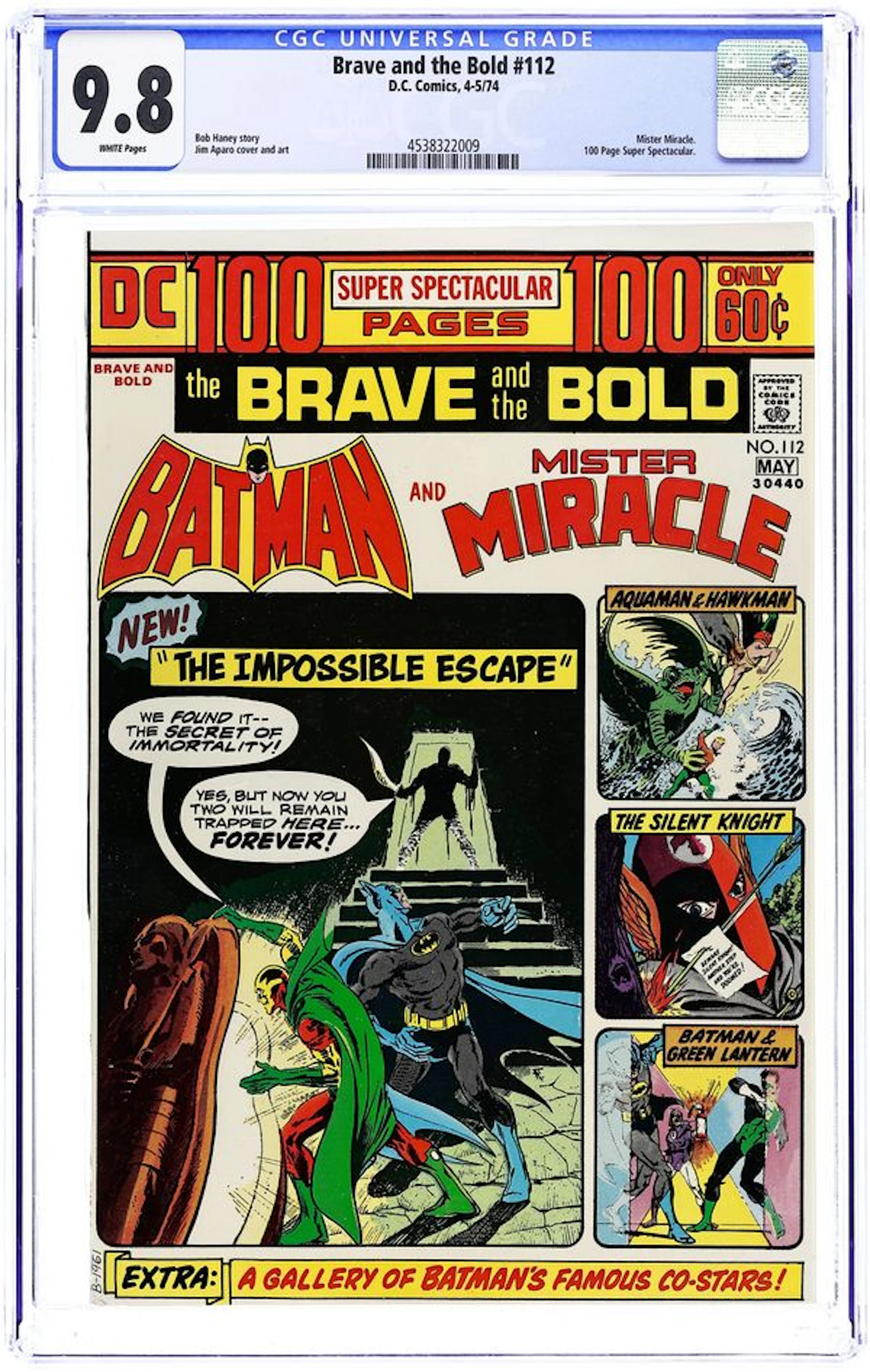 Brave and the Bold (1955 1st Series DC) 112 CGC 9.8