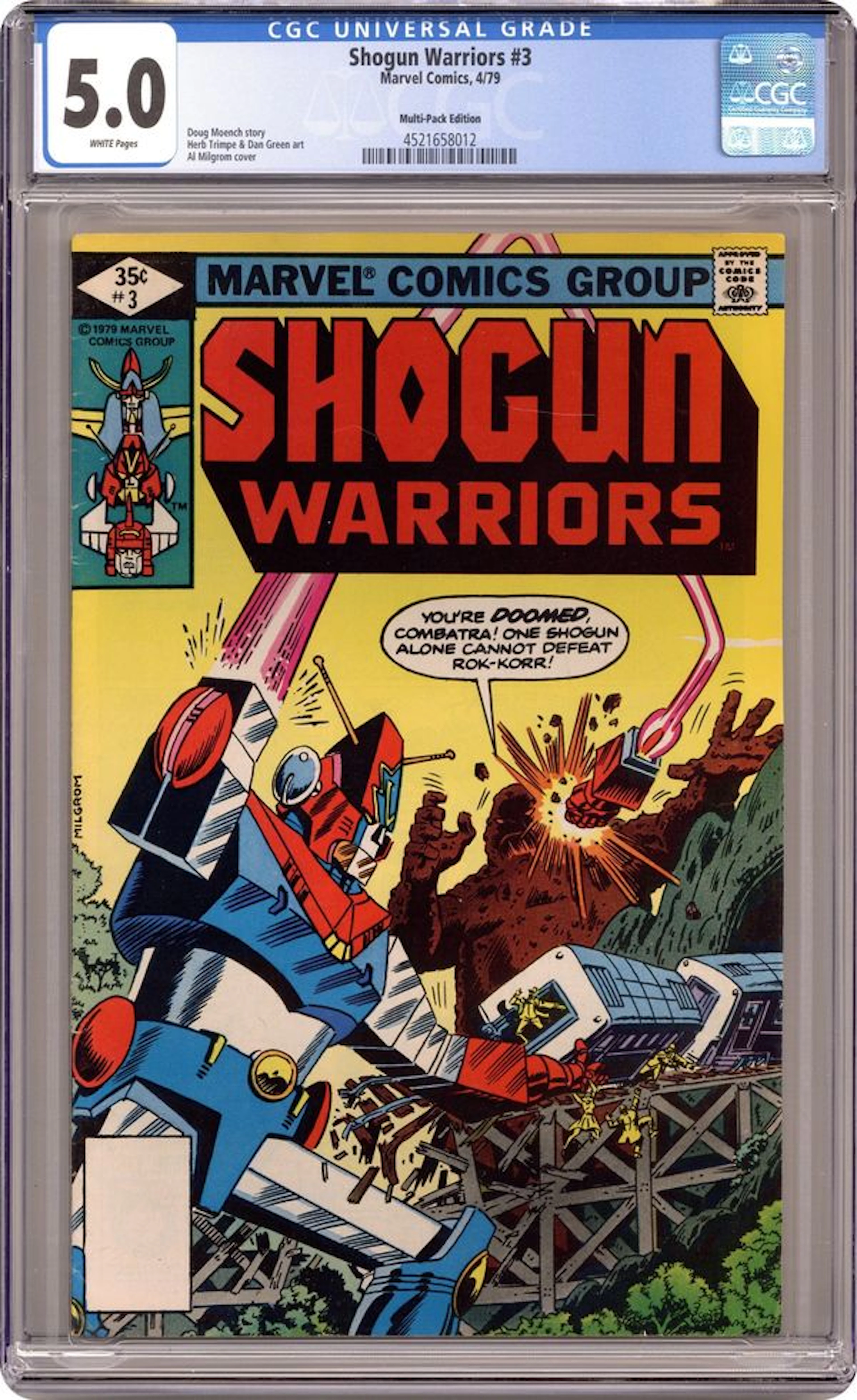 Shogun Warriors (1979) Whitman Variants 3 CGC 5.0