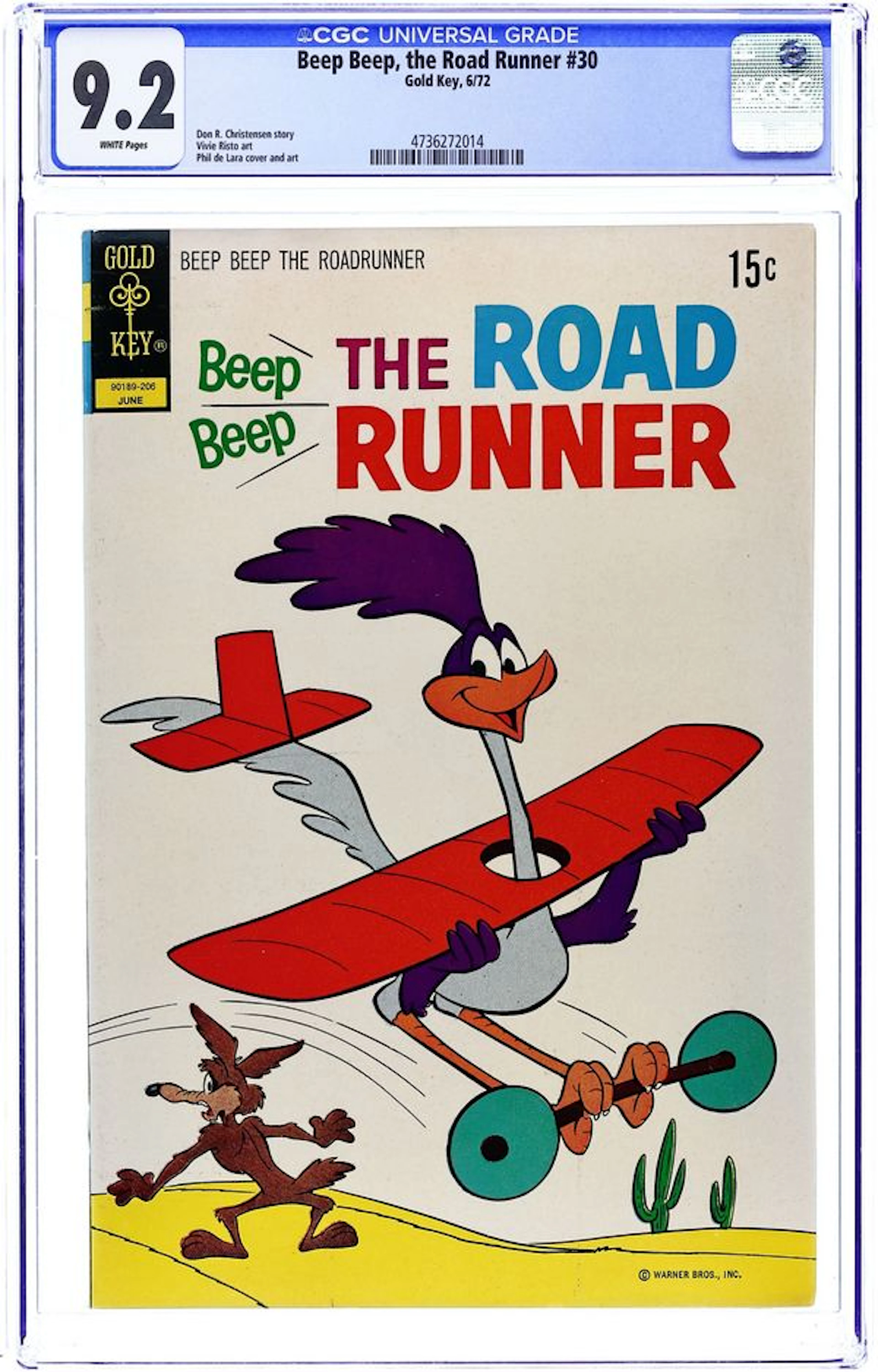 Beep Beep the Road Runner (1966 Gold Key) 30 CGC 9.2