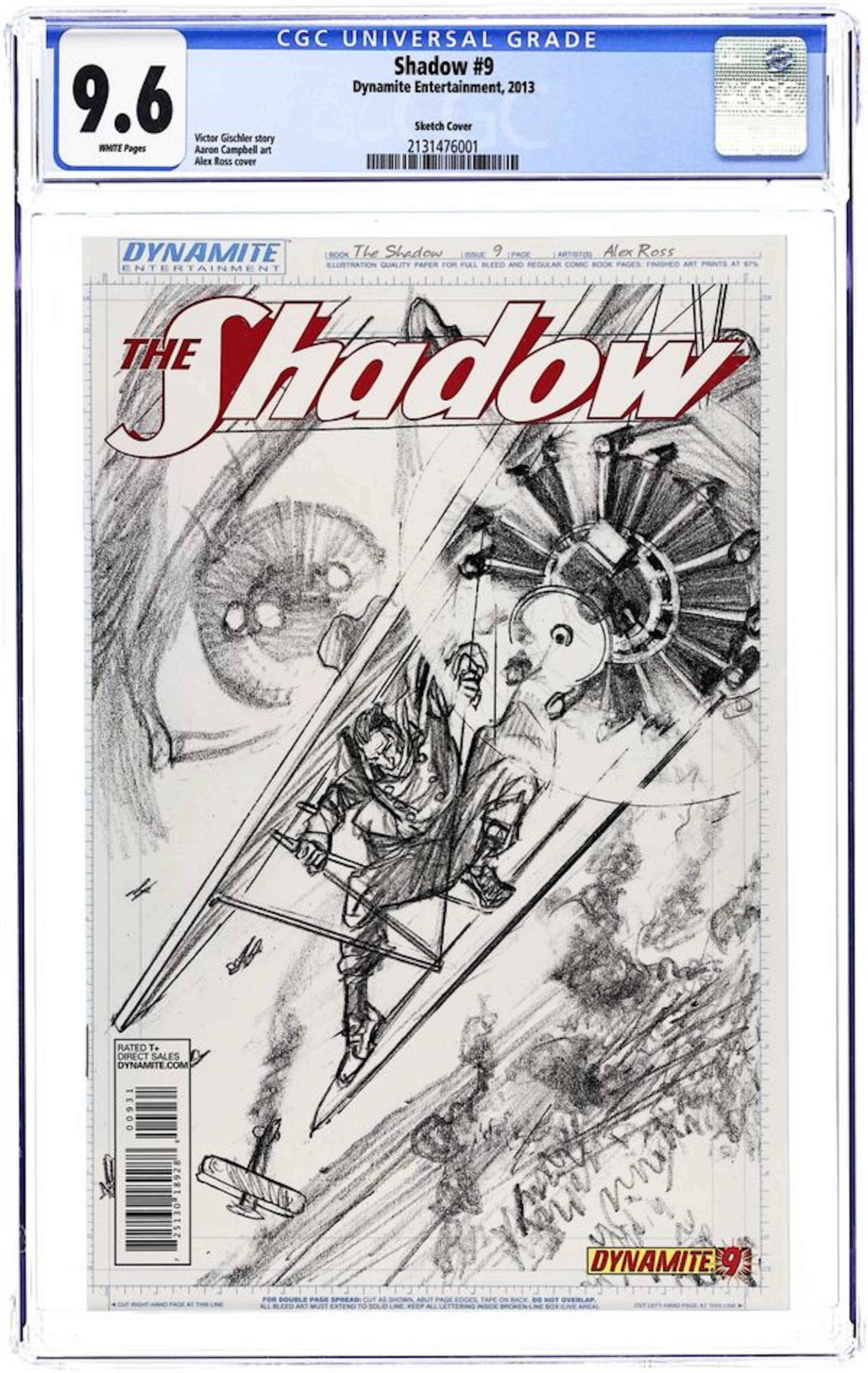 Shadow (2012 Dynamite) 9F CGC 9.6