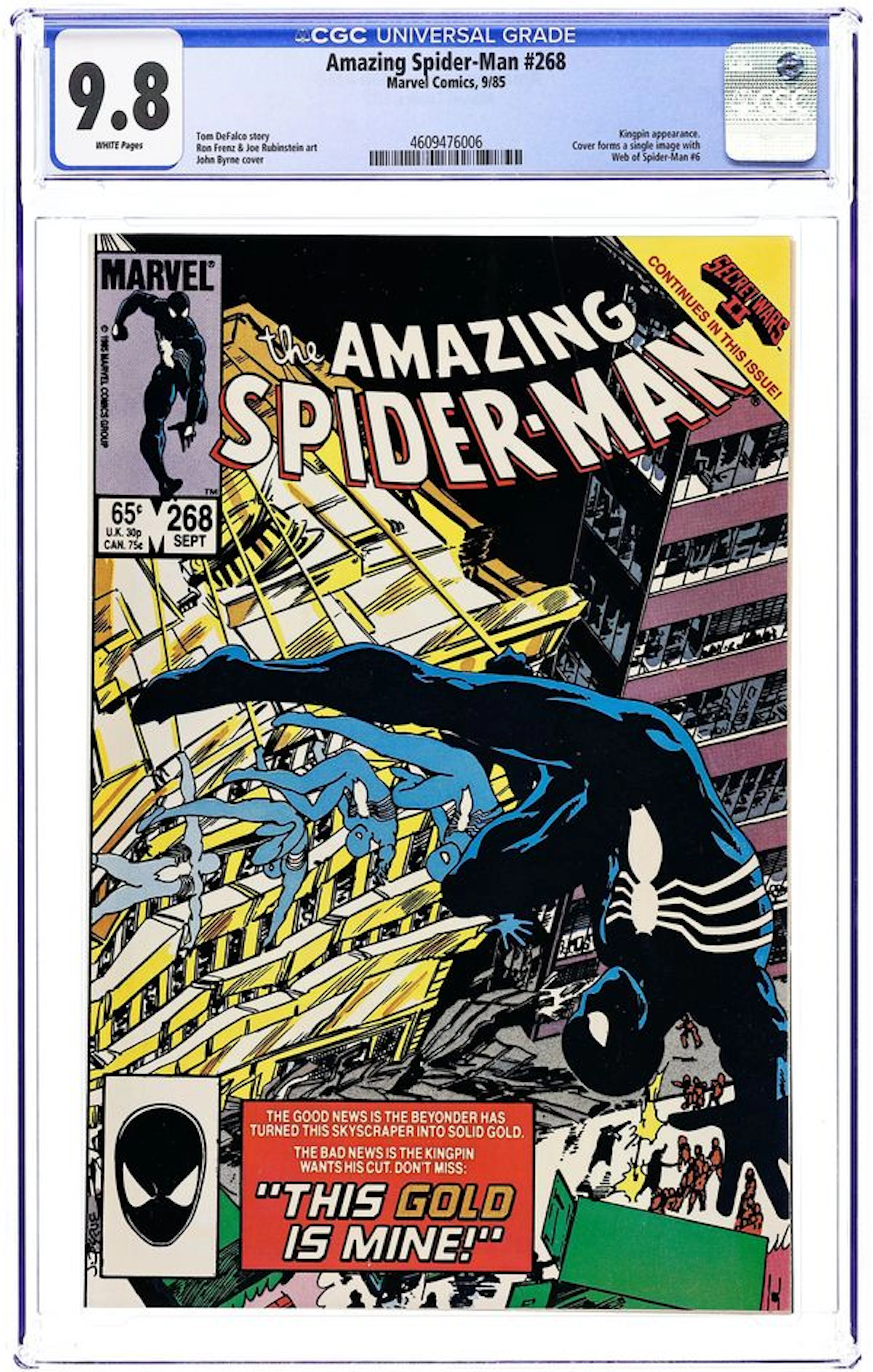 Amazing Spider-Man (1963 1st Series) 268 CGC 9.8