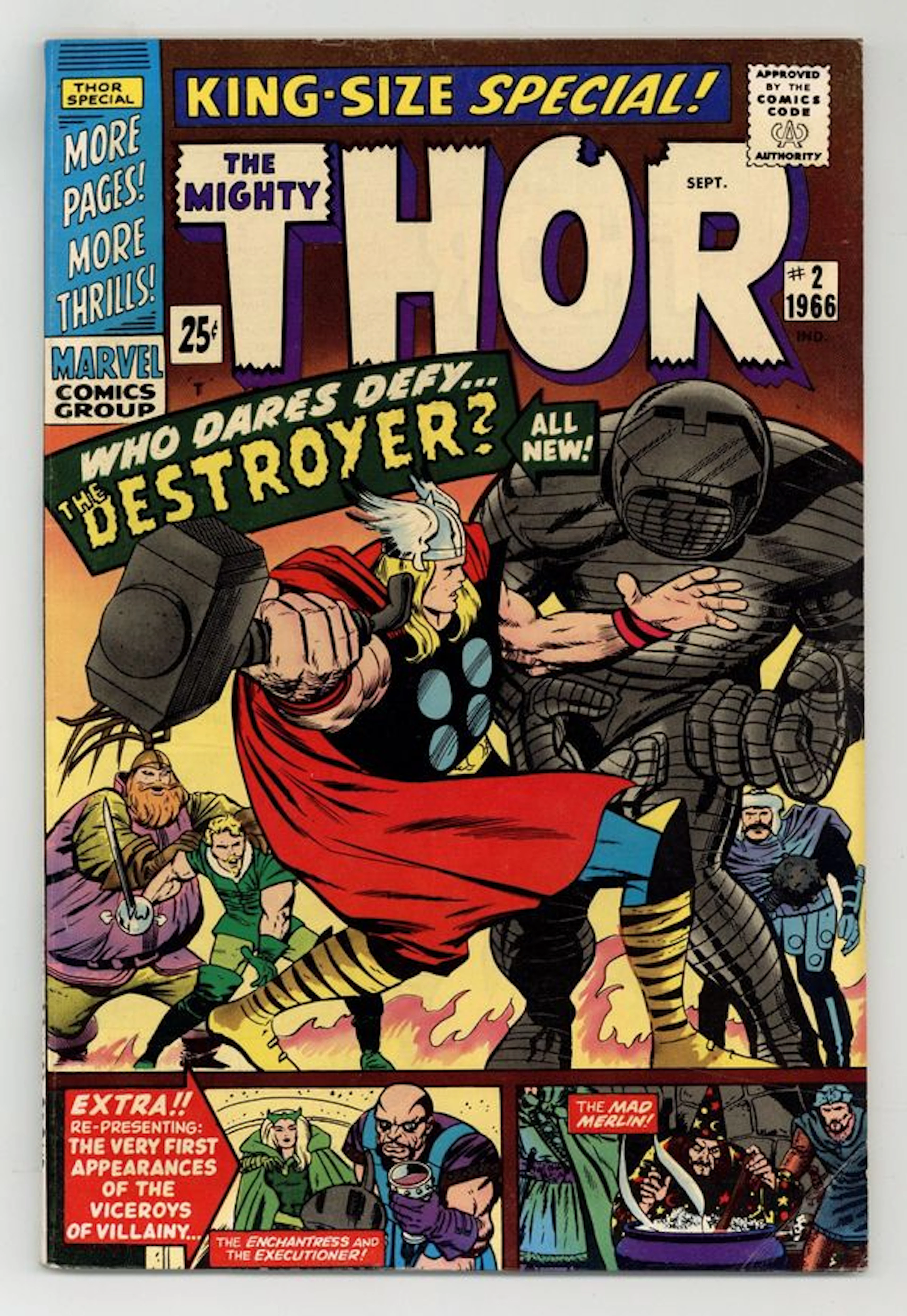 Thor (1962 Marvel 1st Series Journey Into Mystery) Annual 2 VG+ 4.5