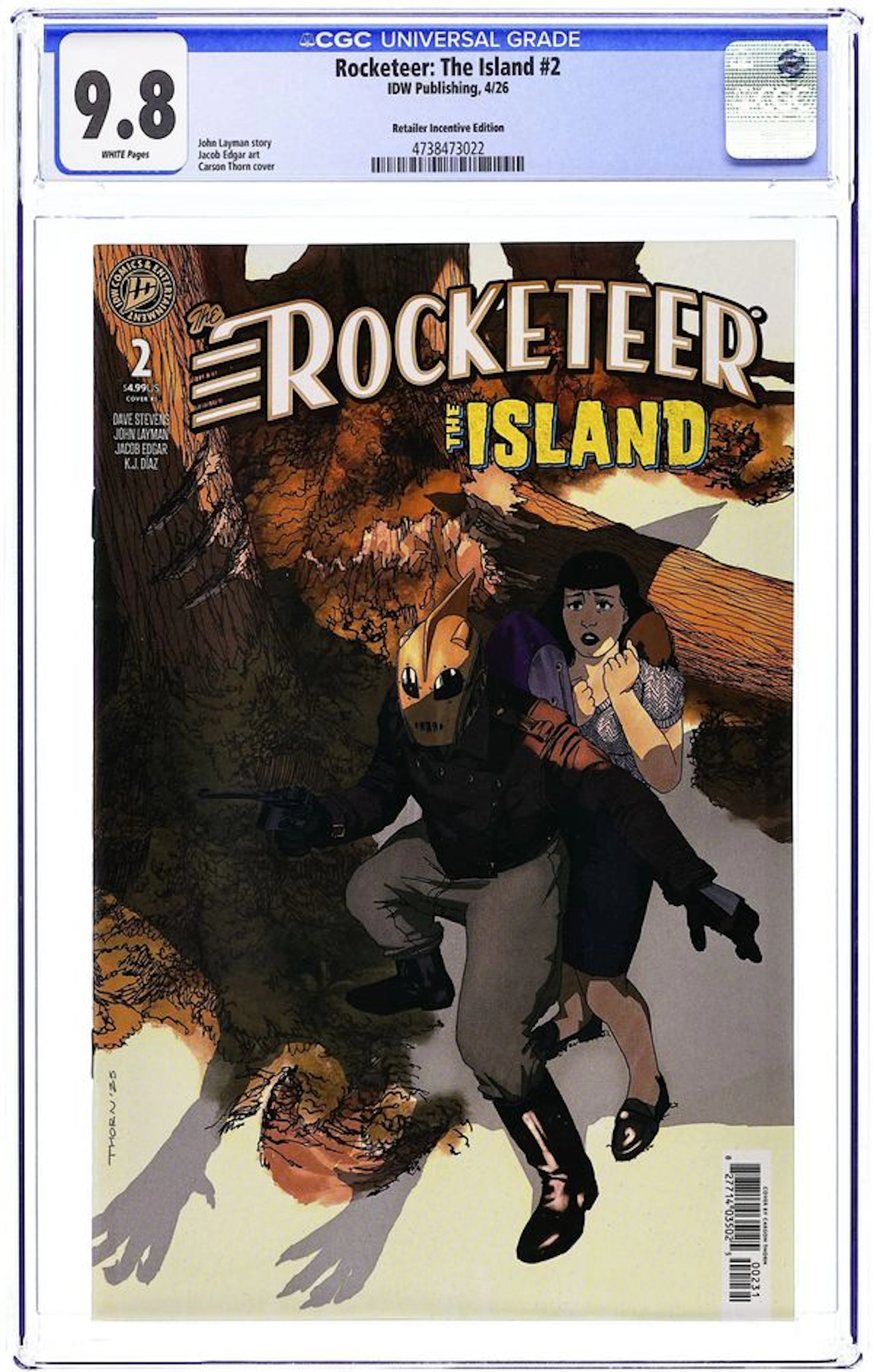 Rocketeer the Island (2026 IDW) 2RI CGC 9.8