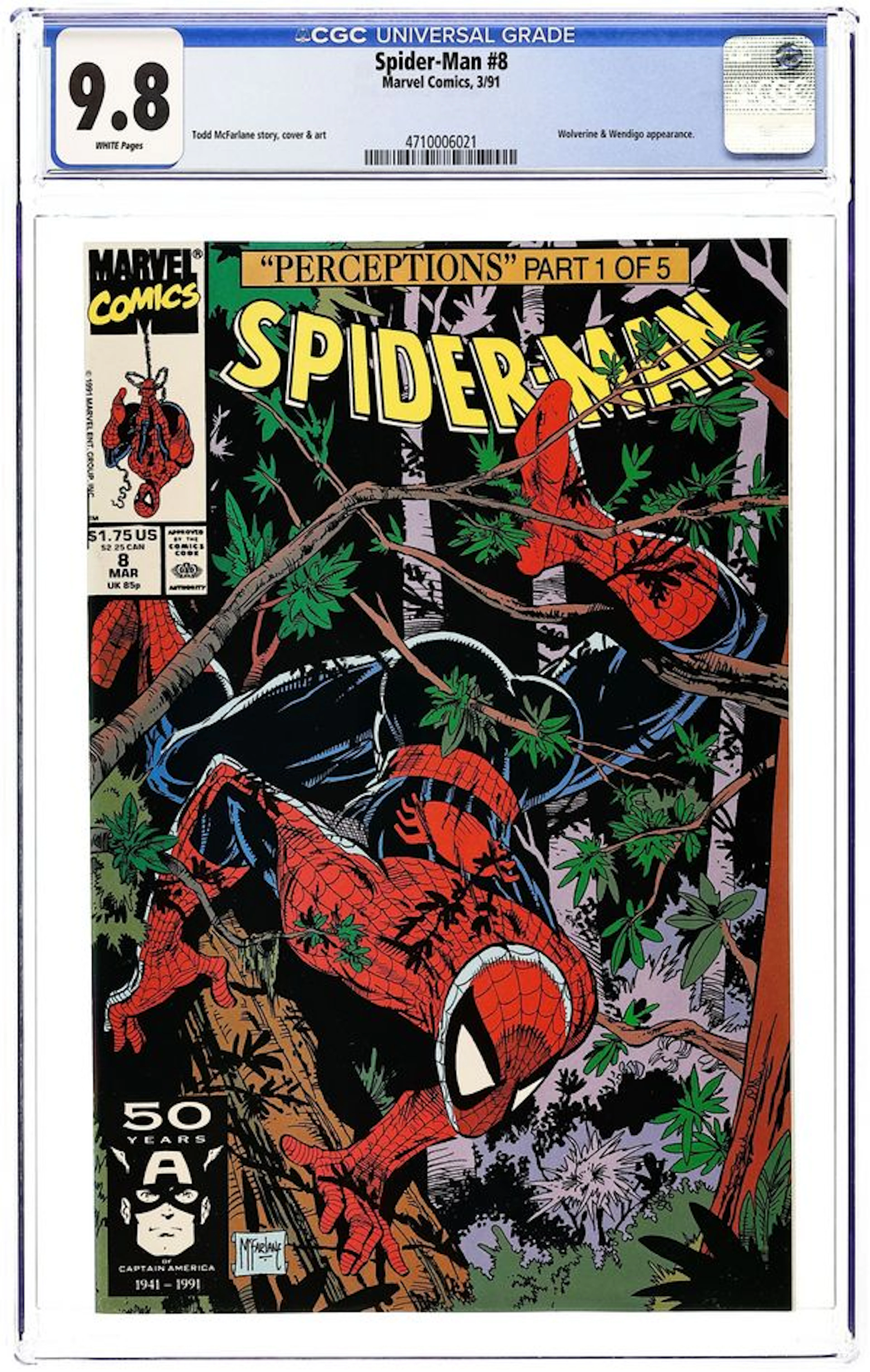 Spider-Man (1990 Marvel) 8D CGC 9.8