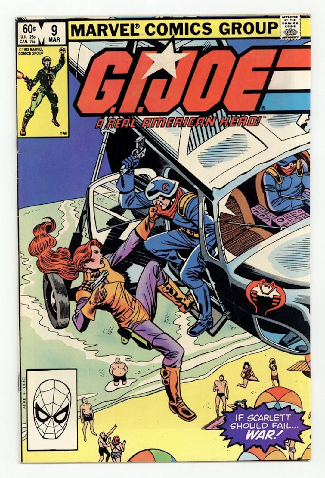 GI Joe A Real American Hero (1982 Marvel) 9 FN 6.0