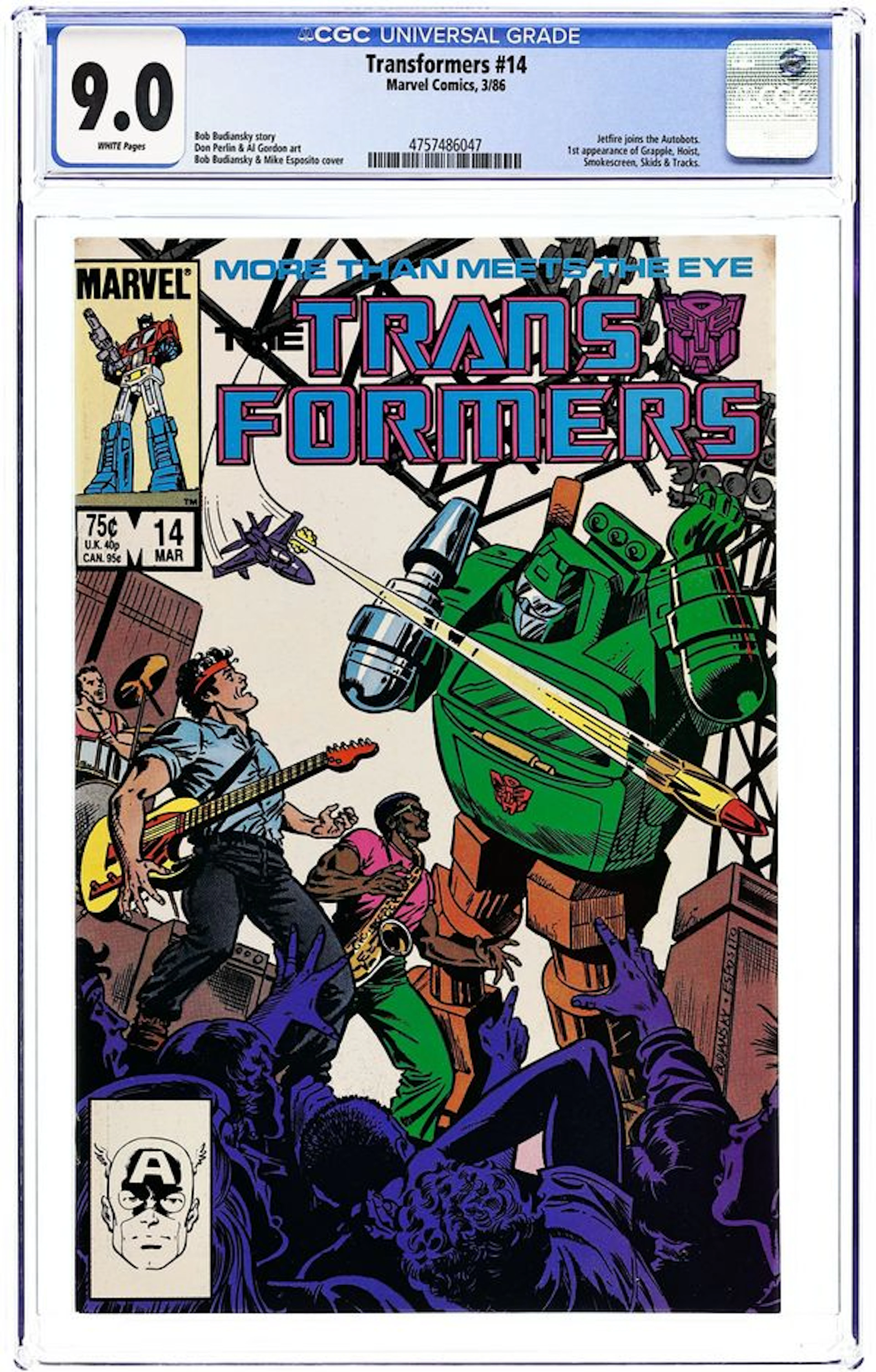 Transformers (1984 Marvel) 14 CGC 9.0
