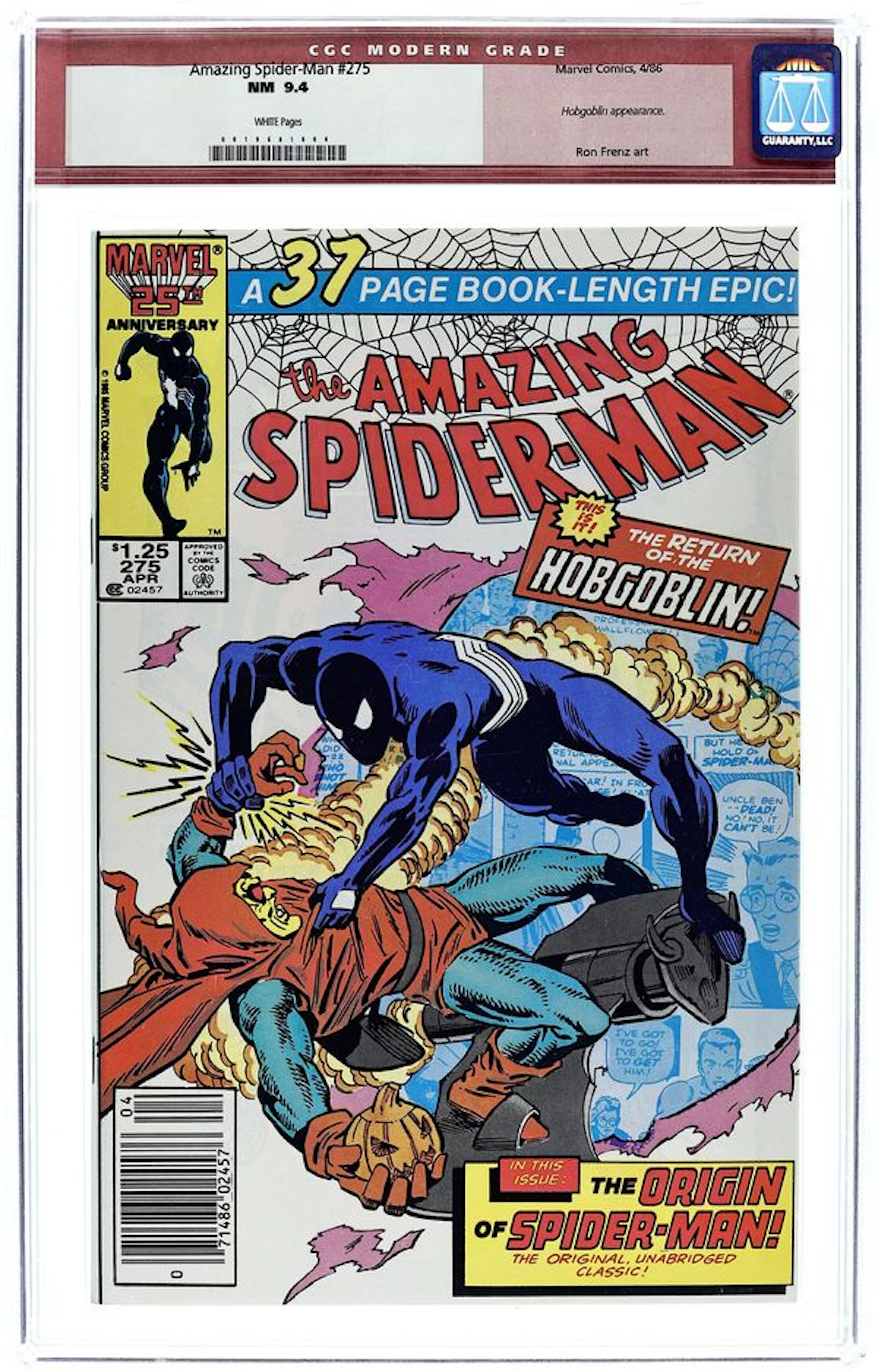 Amazing Spider-Man (1963 1st Series) 275N CGC 9.4