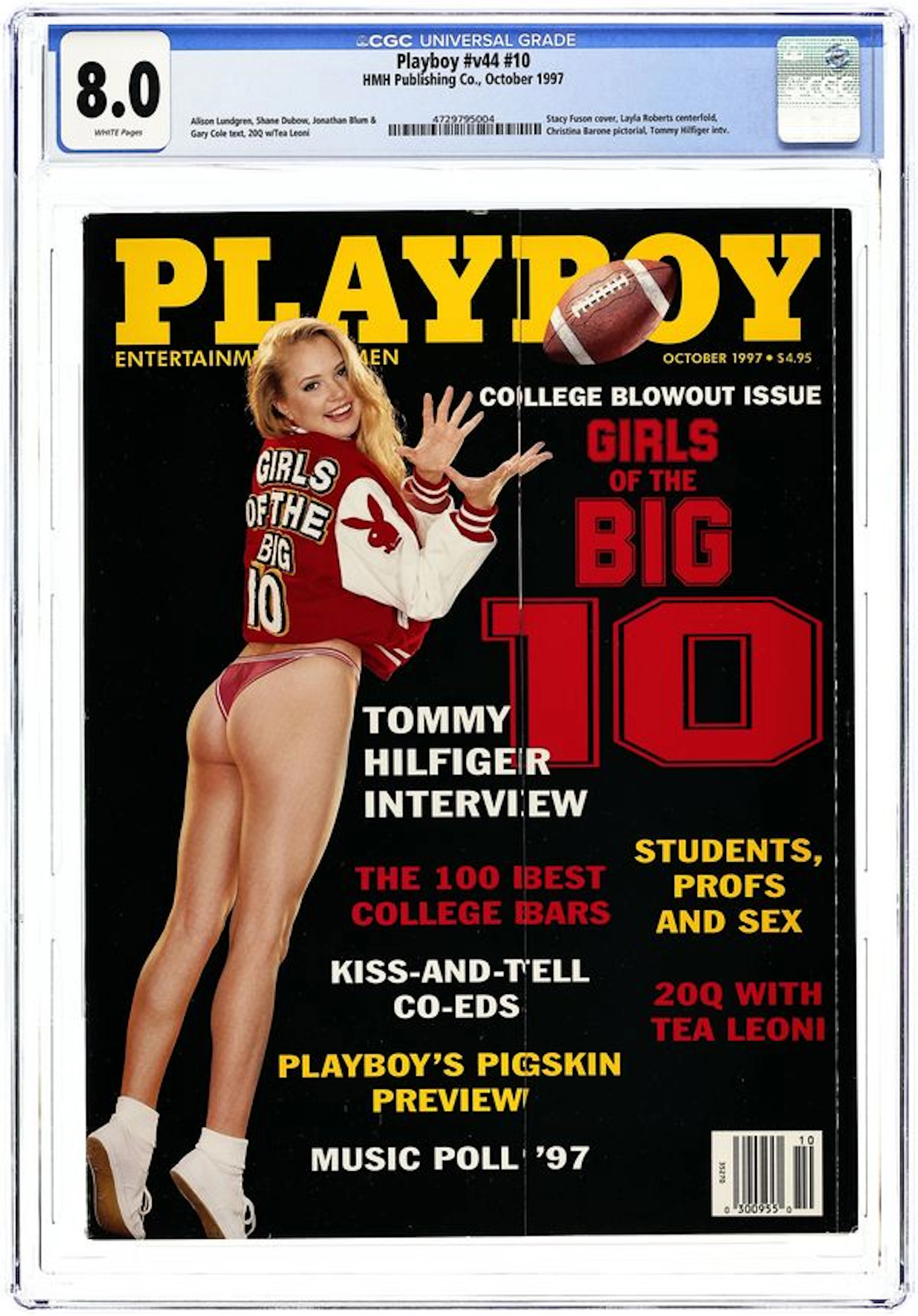 Playboy Magazine (1953-Present HMH Publishing) Vol. 44 #10 CGC 8.0