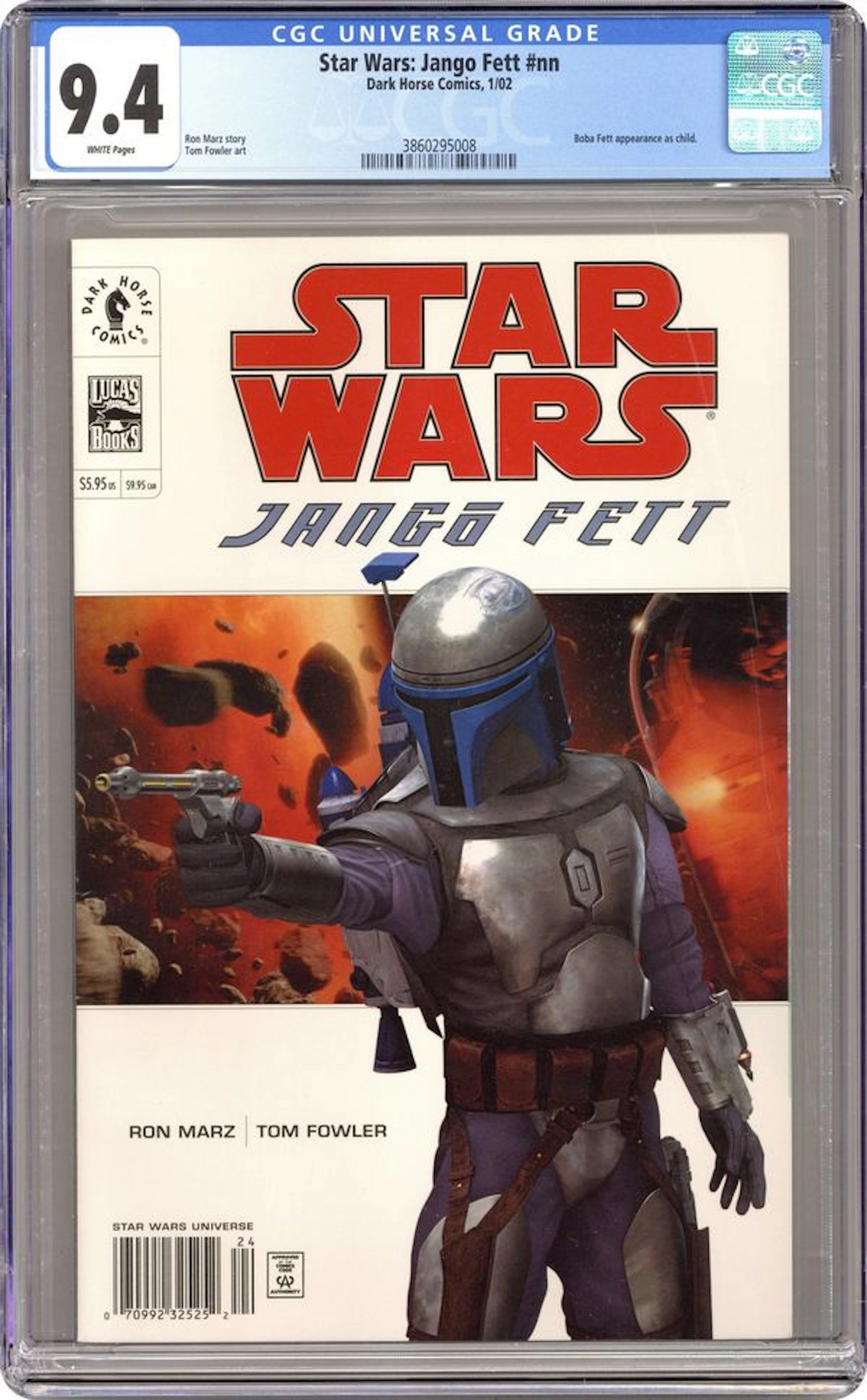 Star Wars Jango Fett GN (2002 Dark Horse) 1-1ST CGC 9.4