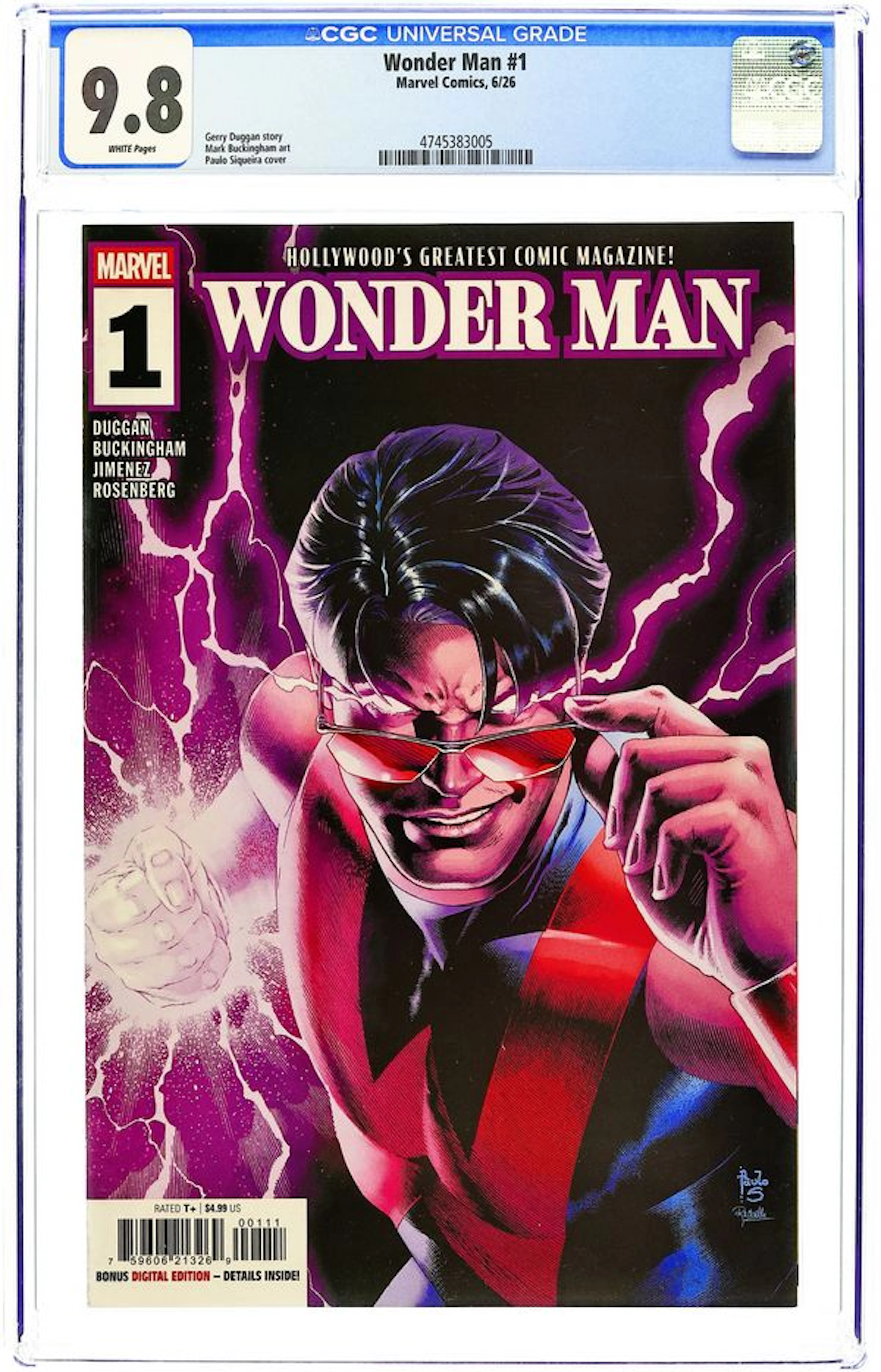 Wonder Man (2026 Marvel) 1A CGC 9.8