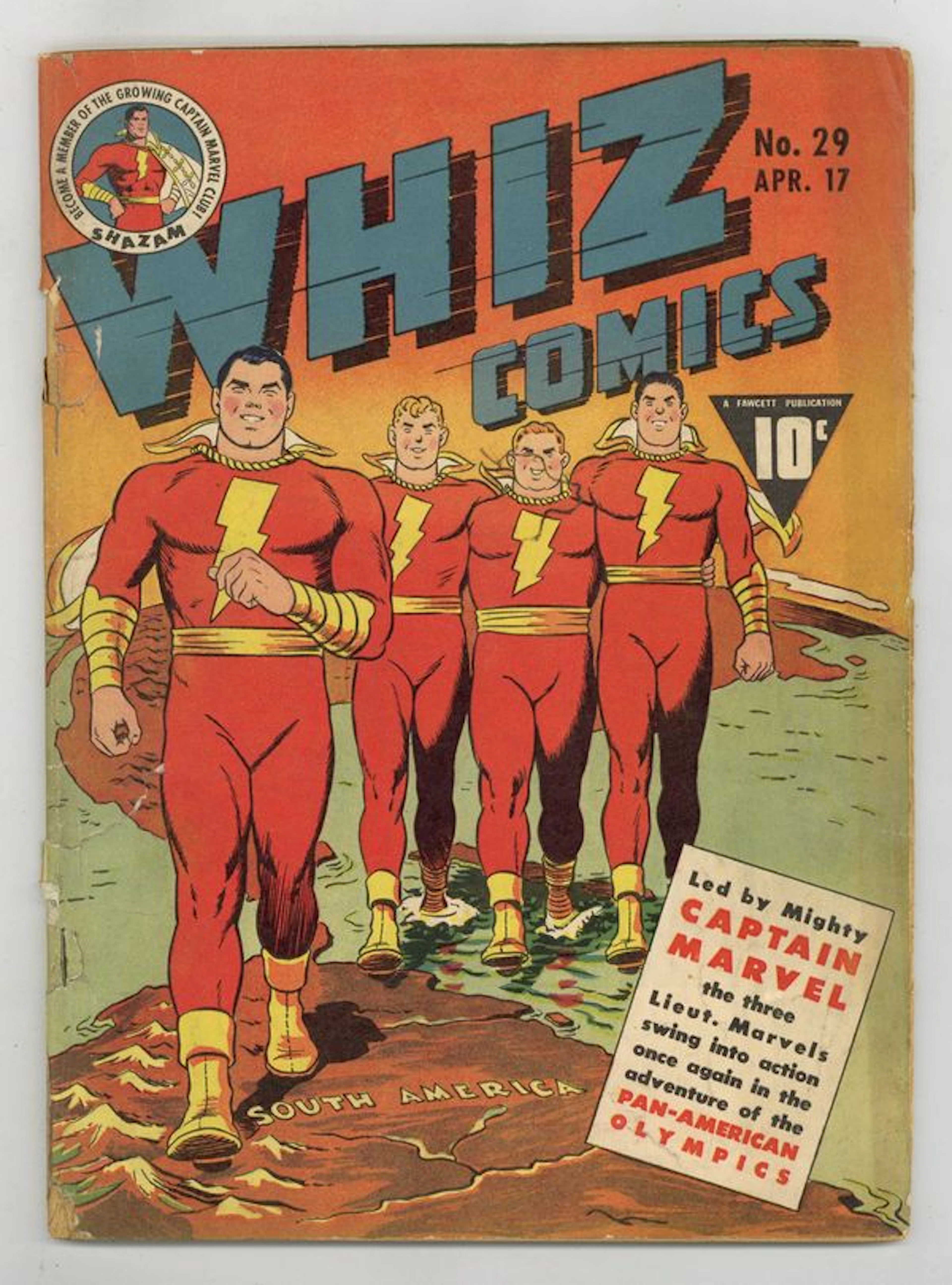 Whiz Comics (1940 Fawcett) 29 GD- 1.8