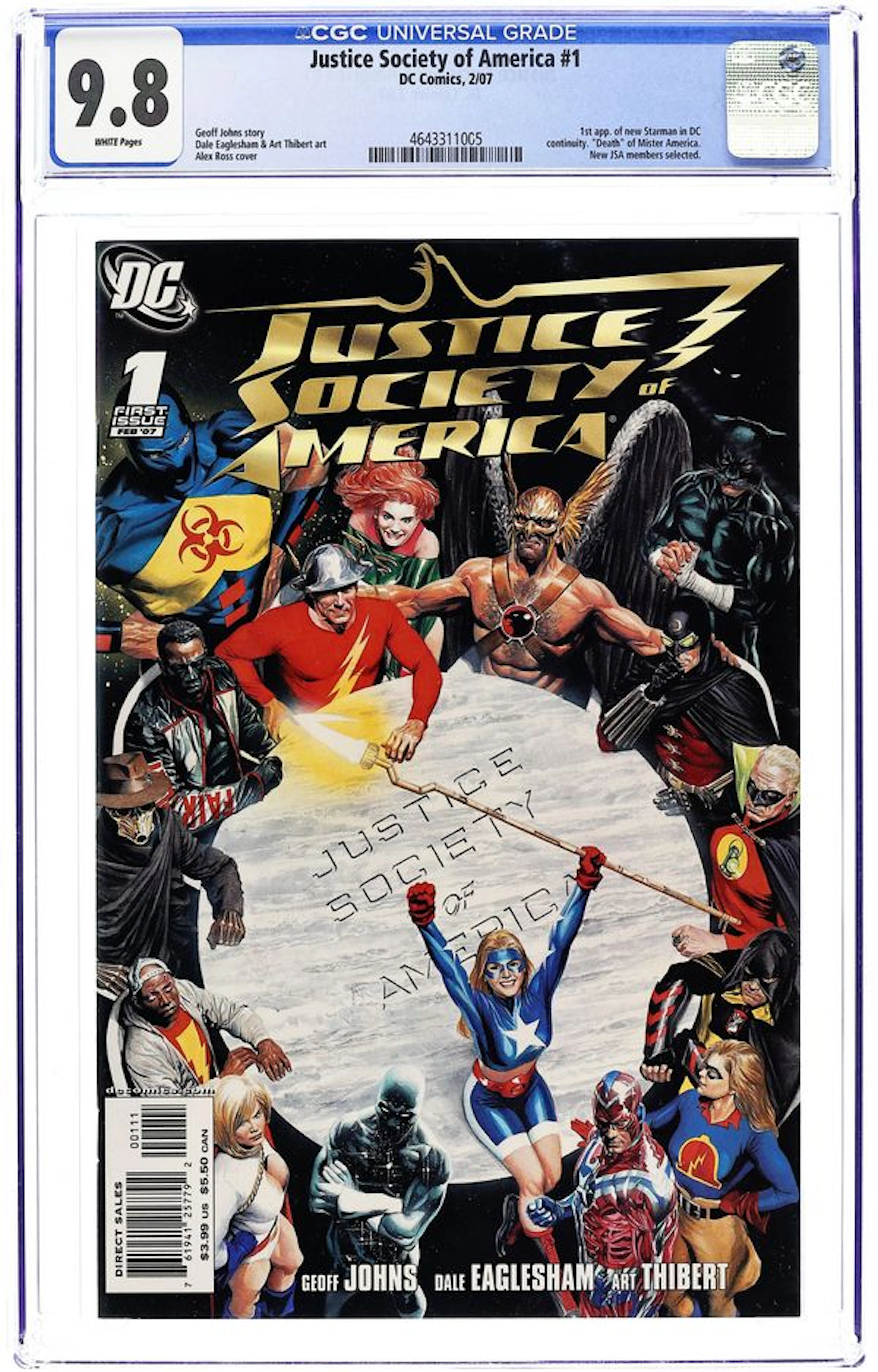 Justice Society of America (2006 3rd Series) 1A CGC 9.8