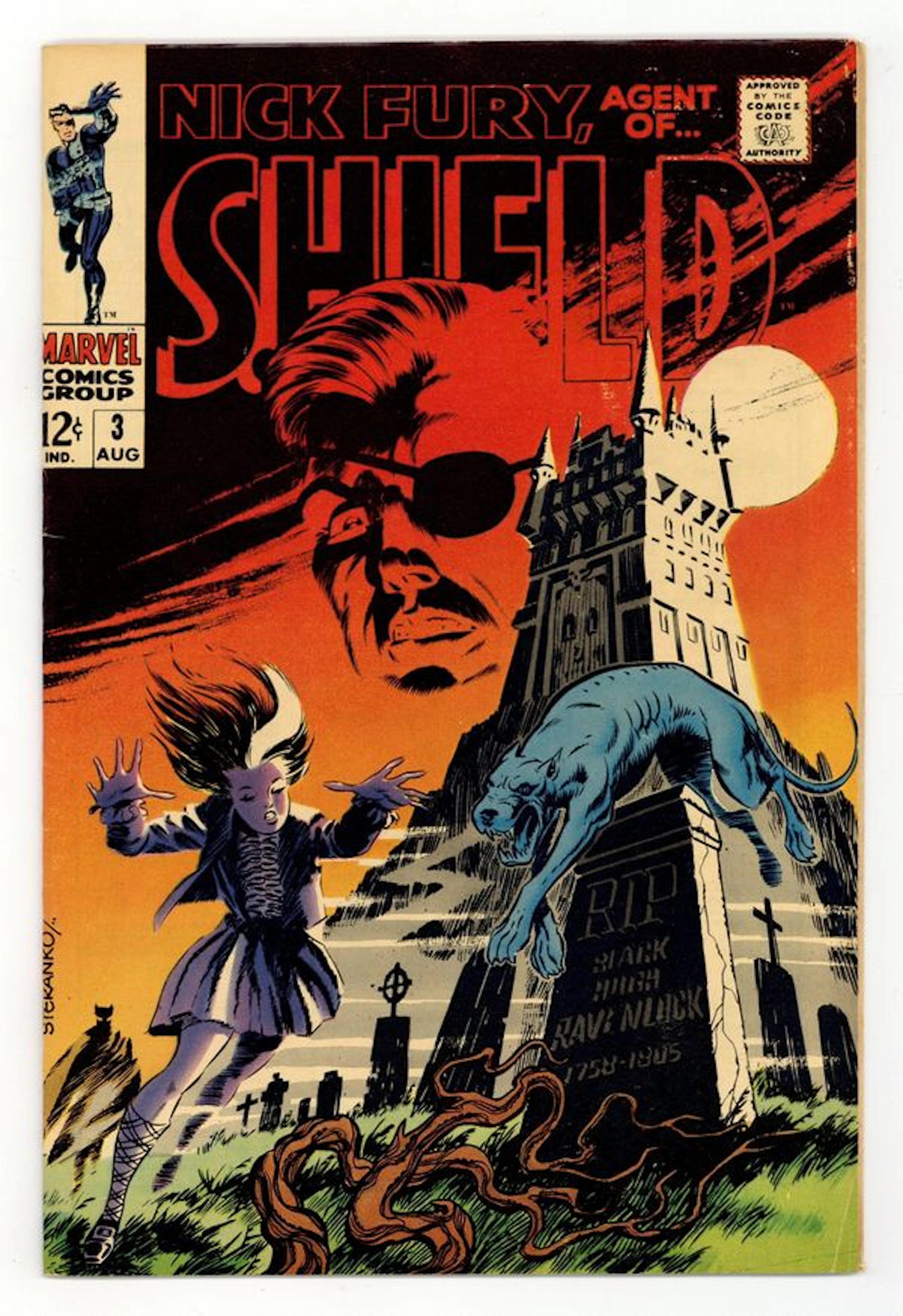 Nick Fury Agent of SHIELD (1968 1st Series) 3 FN 6.0