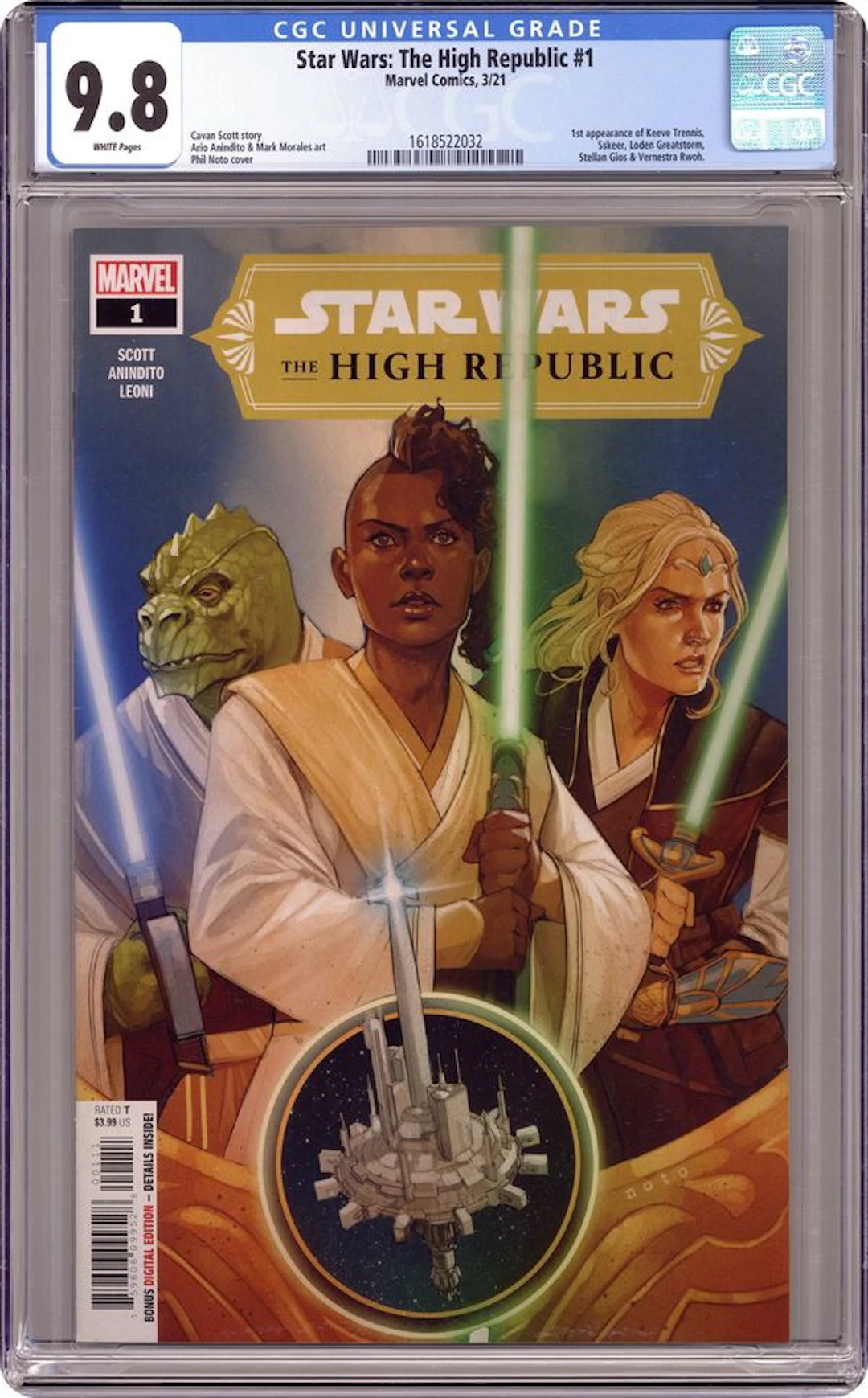 Star Wars The High Republic (2021 Marvel) 1A CGC 9.8