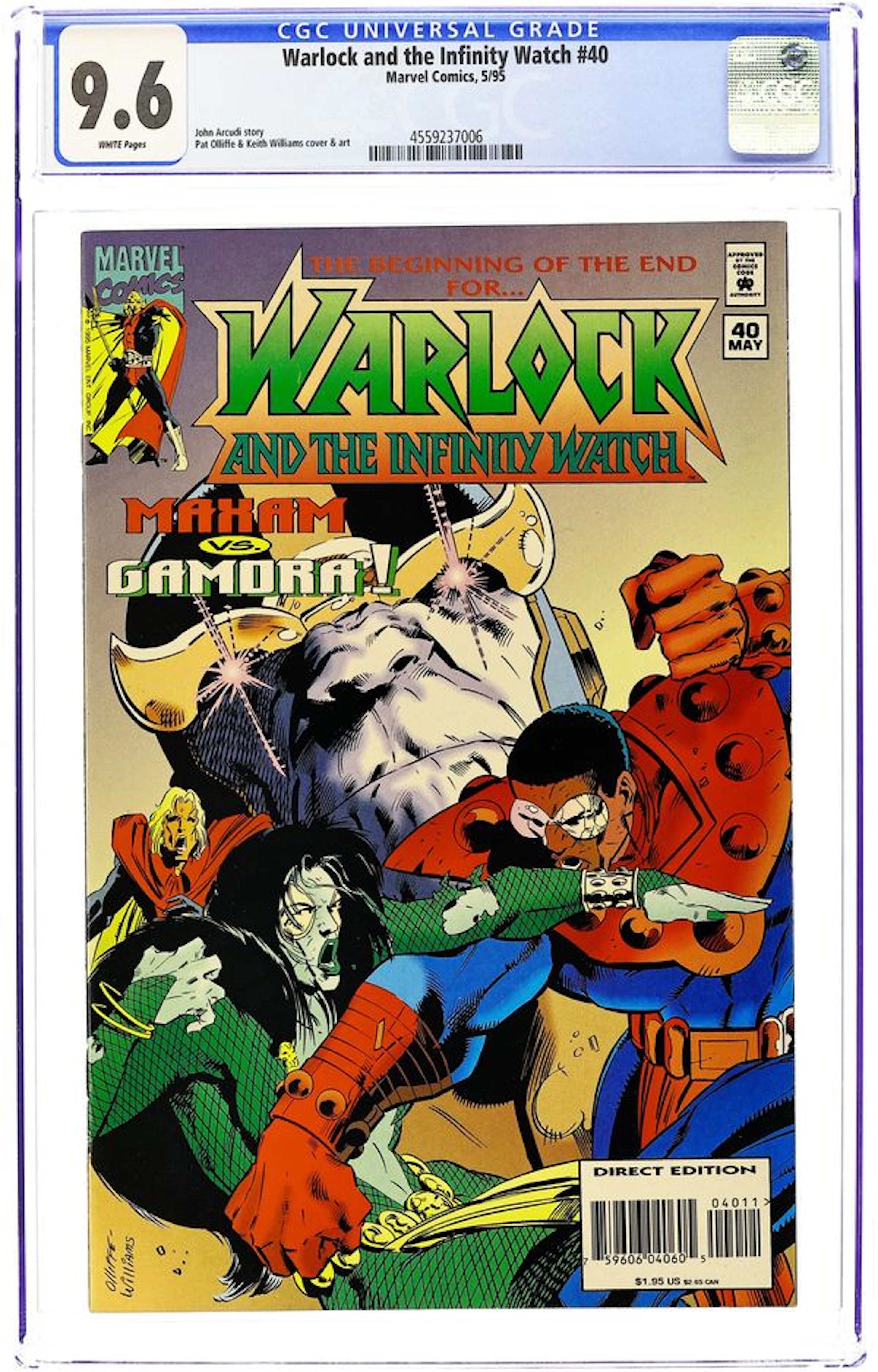 Warlock and the Infinity Watch (1992) 40 CGC 9.6