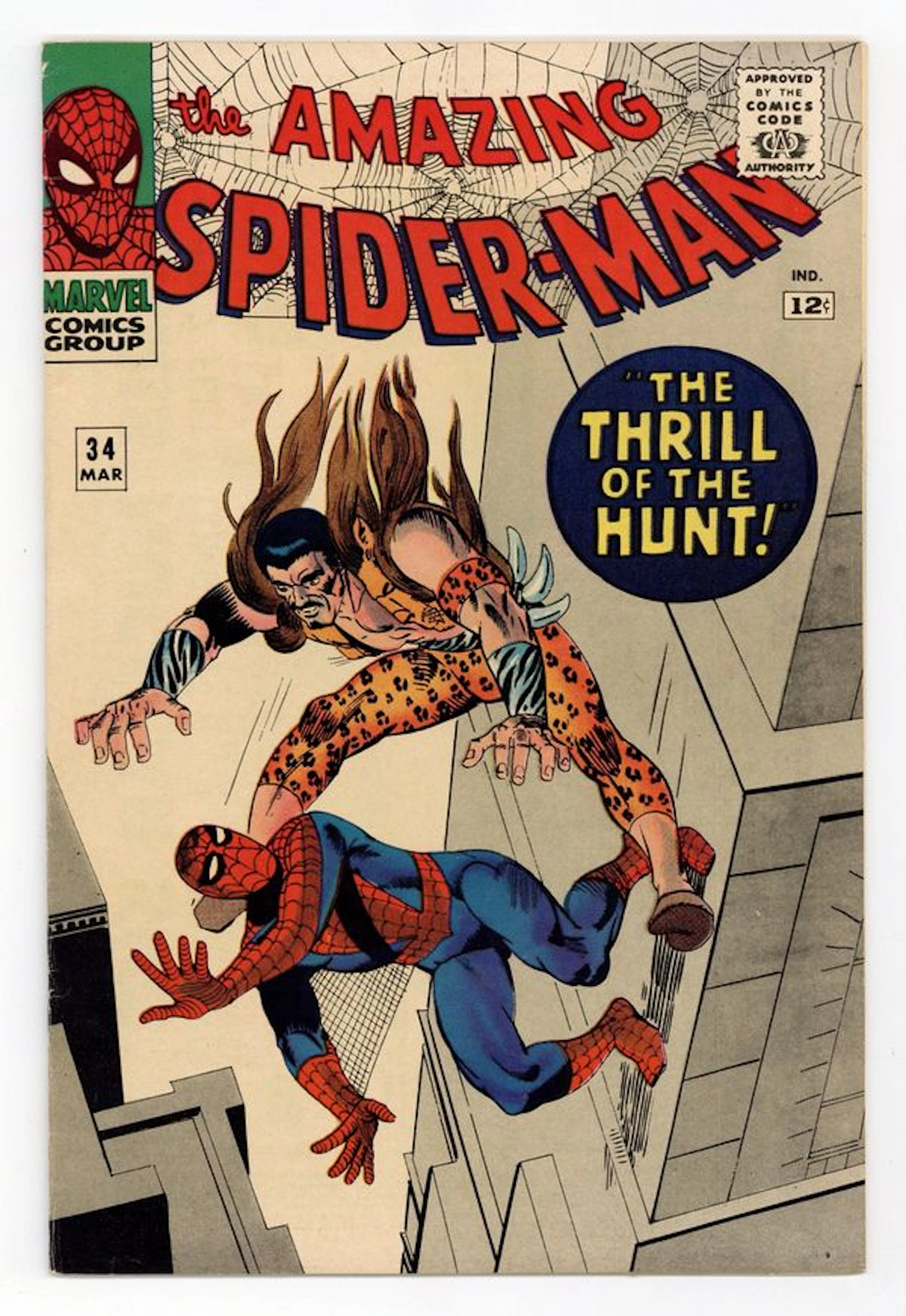 Amazing Spider-Man (1963 1st Series) 34 FN- 5.5