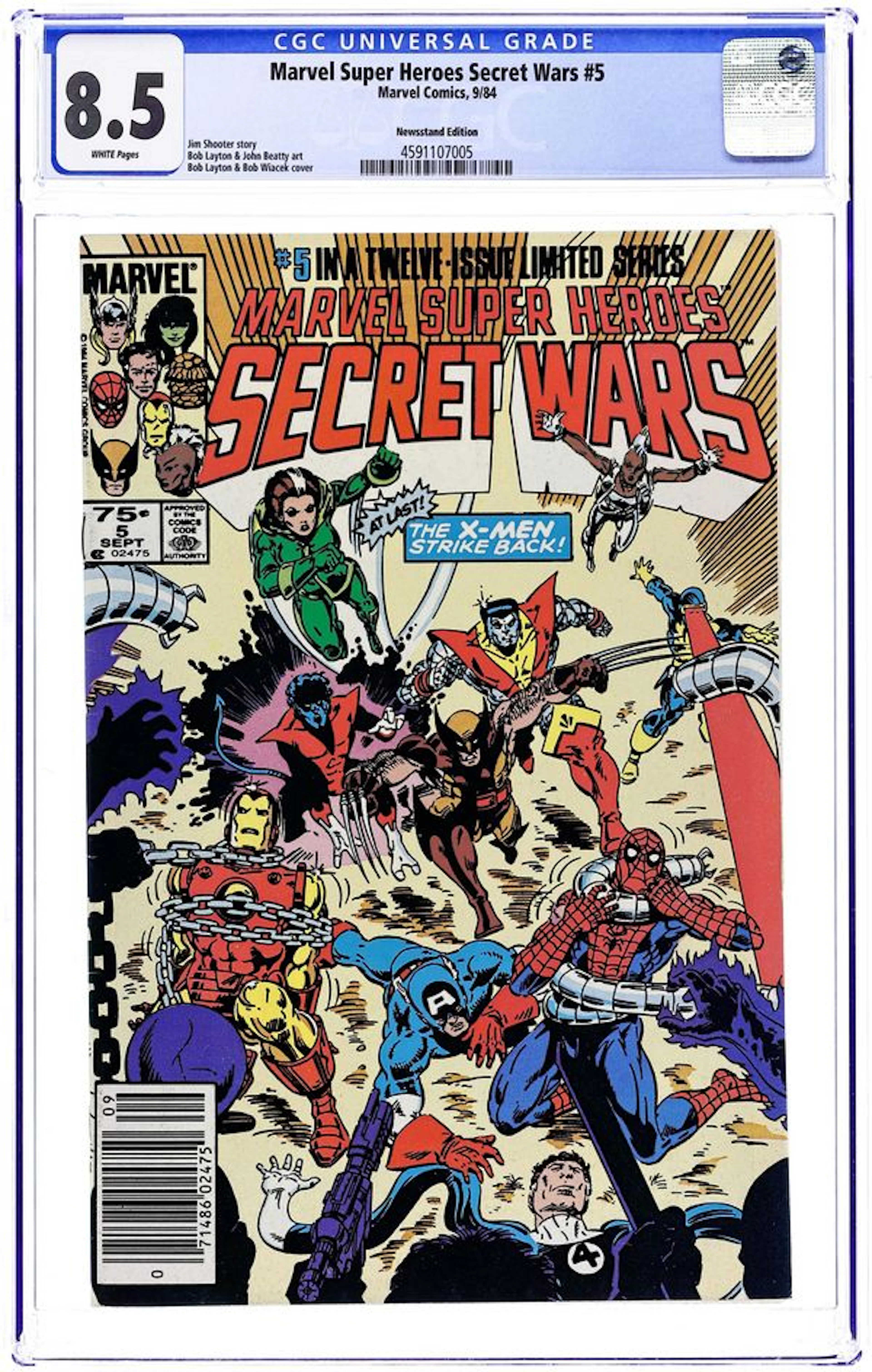 Marvel Super Heroes Secret Wars (1984) 5N CGC 8.5