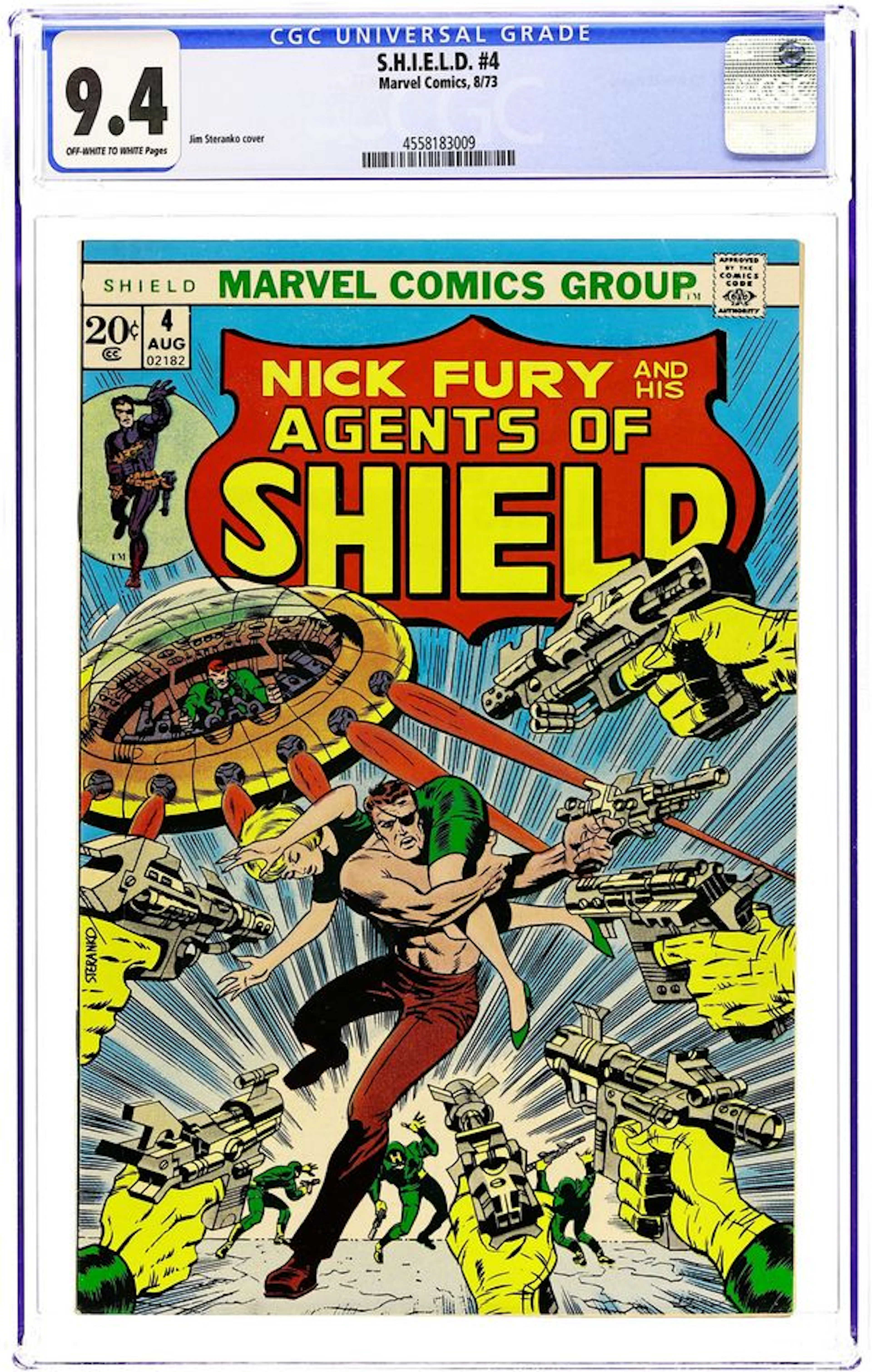 SHIELD (1973 Marvel) 4 CGC 9.4