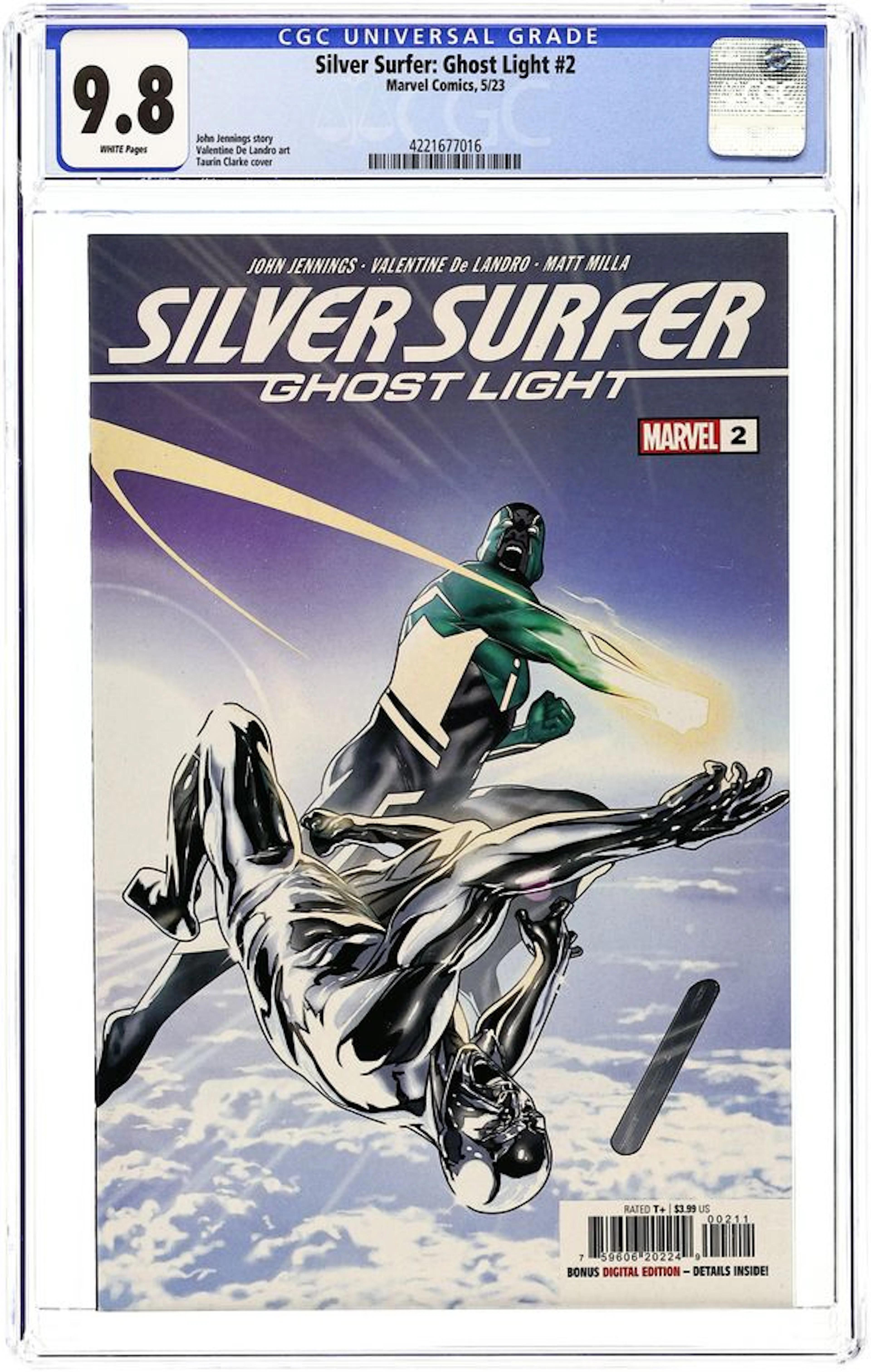 Silver Surfer Ghost Light (2023 Marvel) 2A CGC 9.8