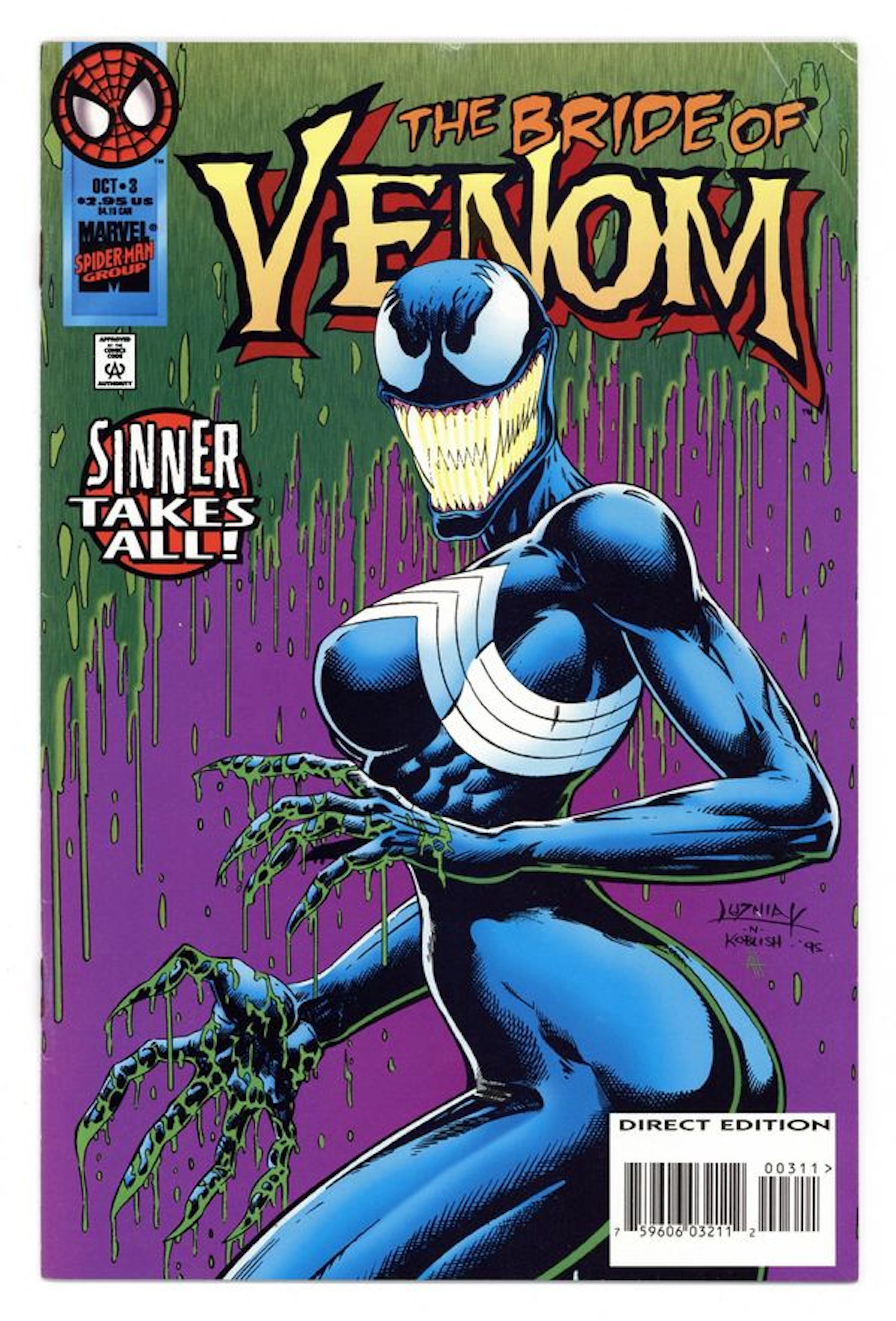 Venom Sinner Takes All (1995) 3 VG+ 4.5