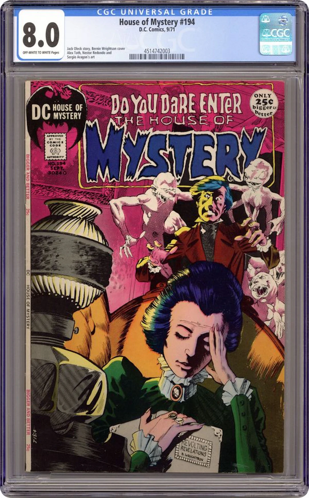 House of Mystery (1951-1983 1st Series) 194 CGC 8.0