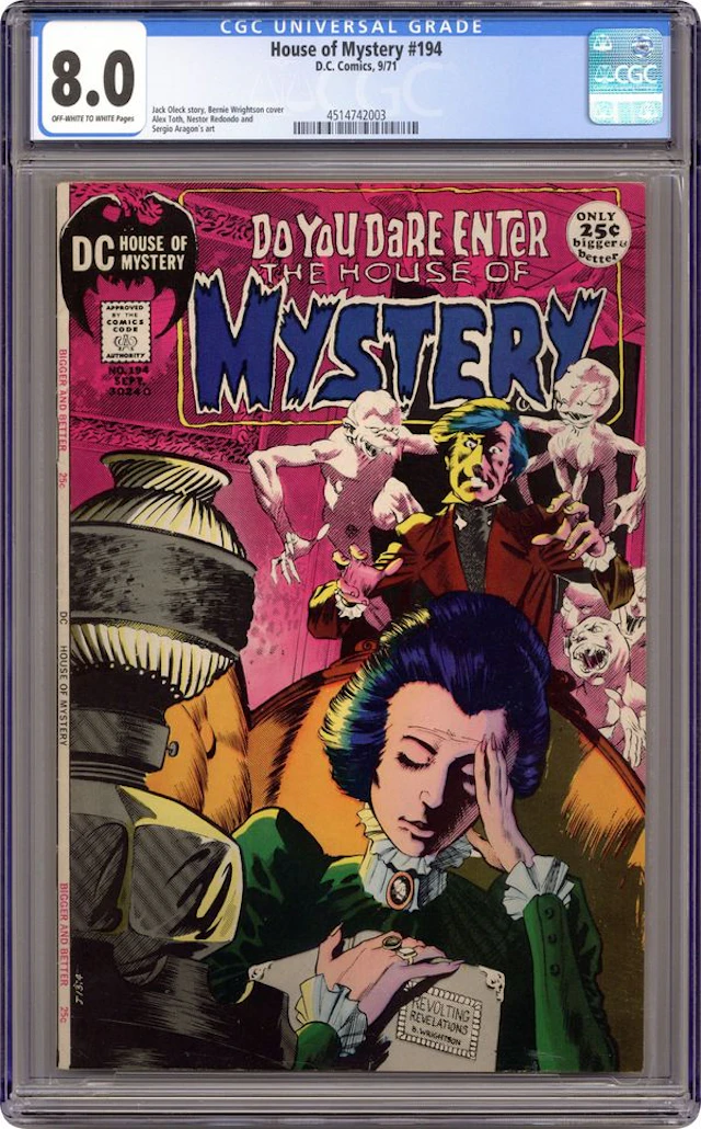 House of Mystery (1951-1983 1st Series) 194 CGC 8.0