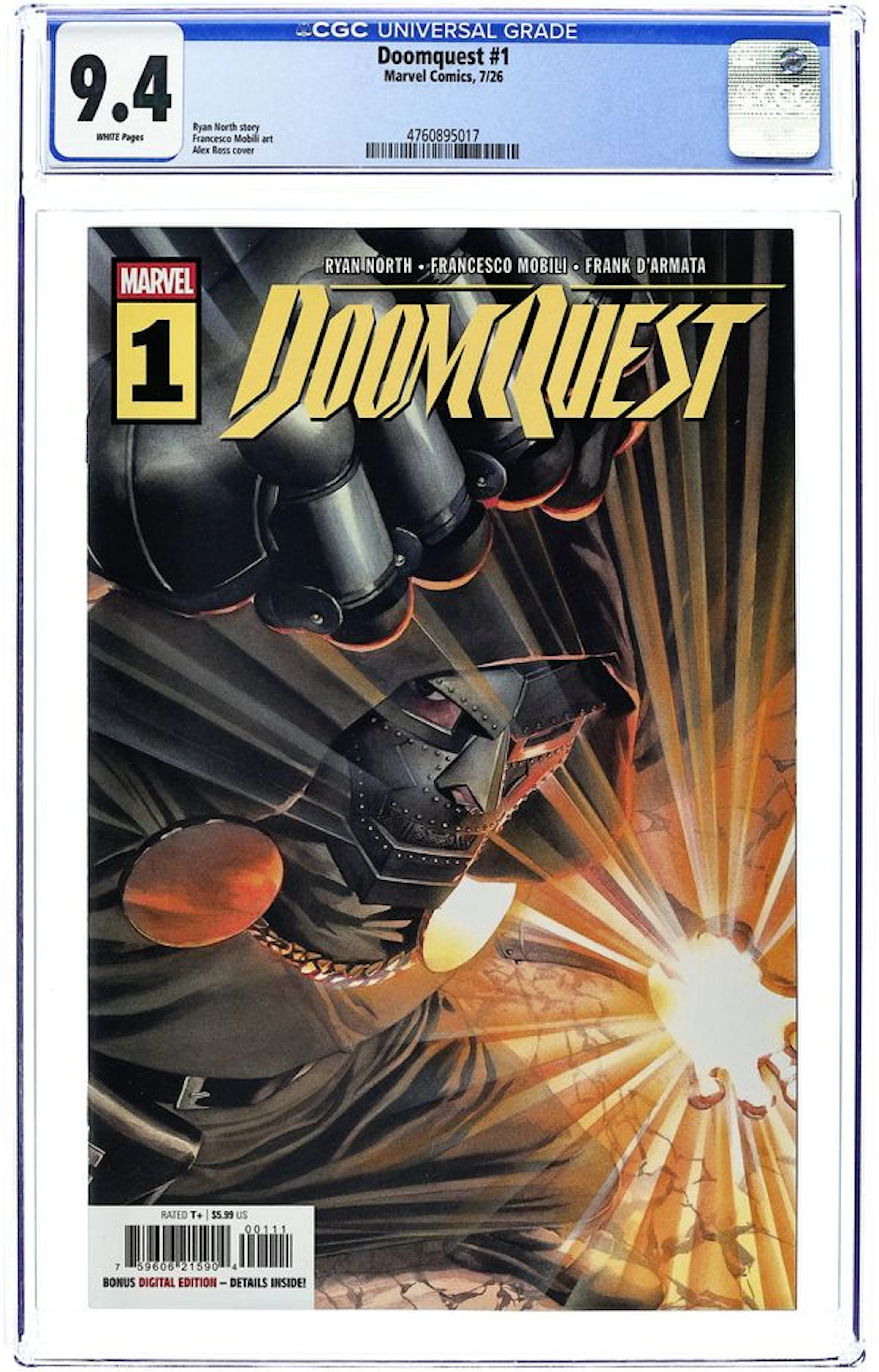 Doomquest (2026 Marvel) 1A CGC 9.4