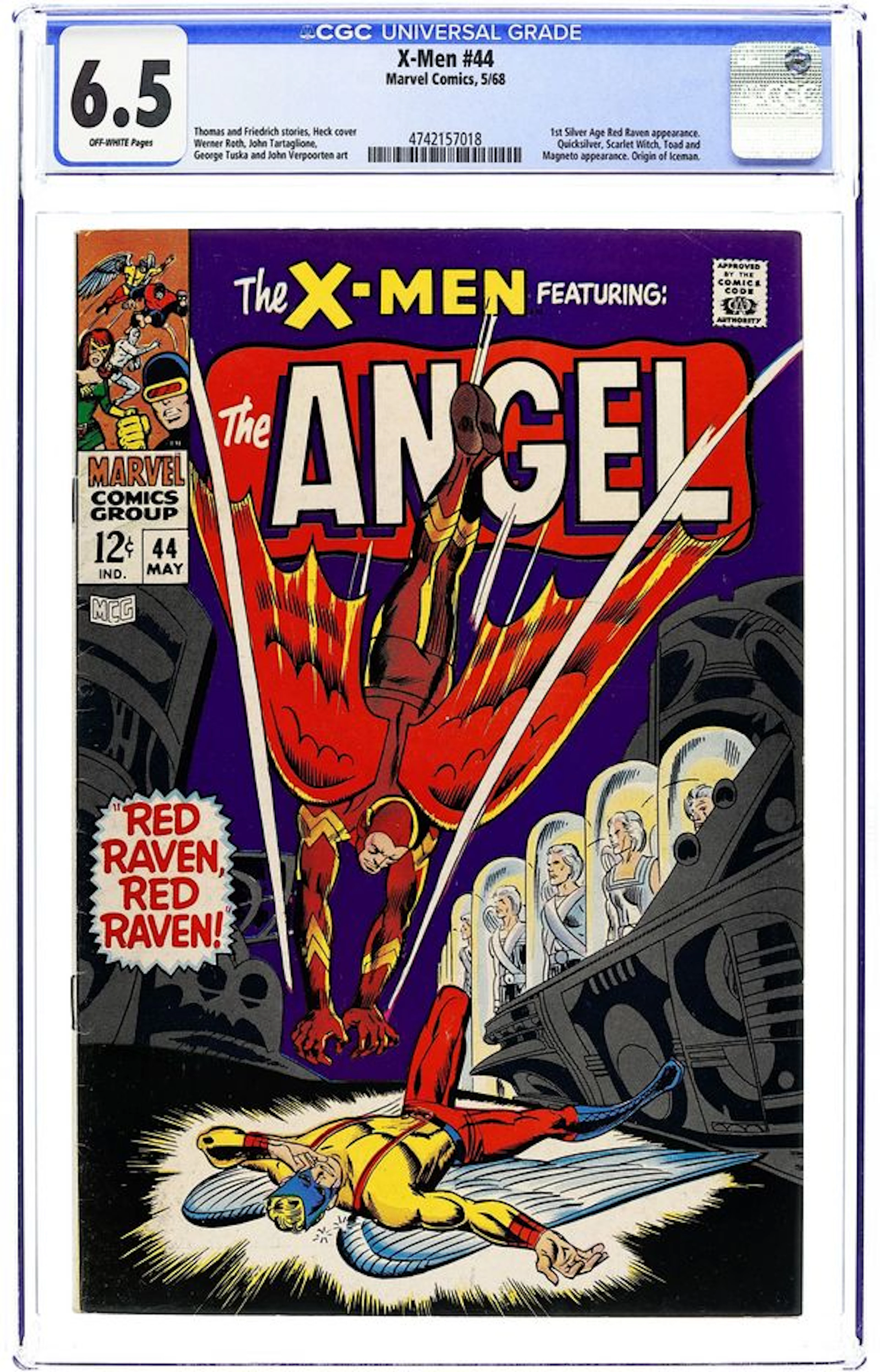Uncanny X-Men (1963 1st Series) 44 CGC 6.5
