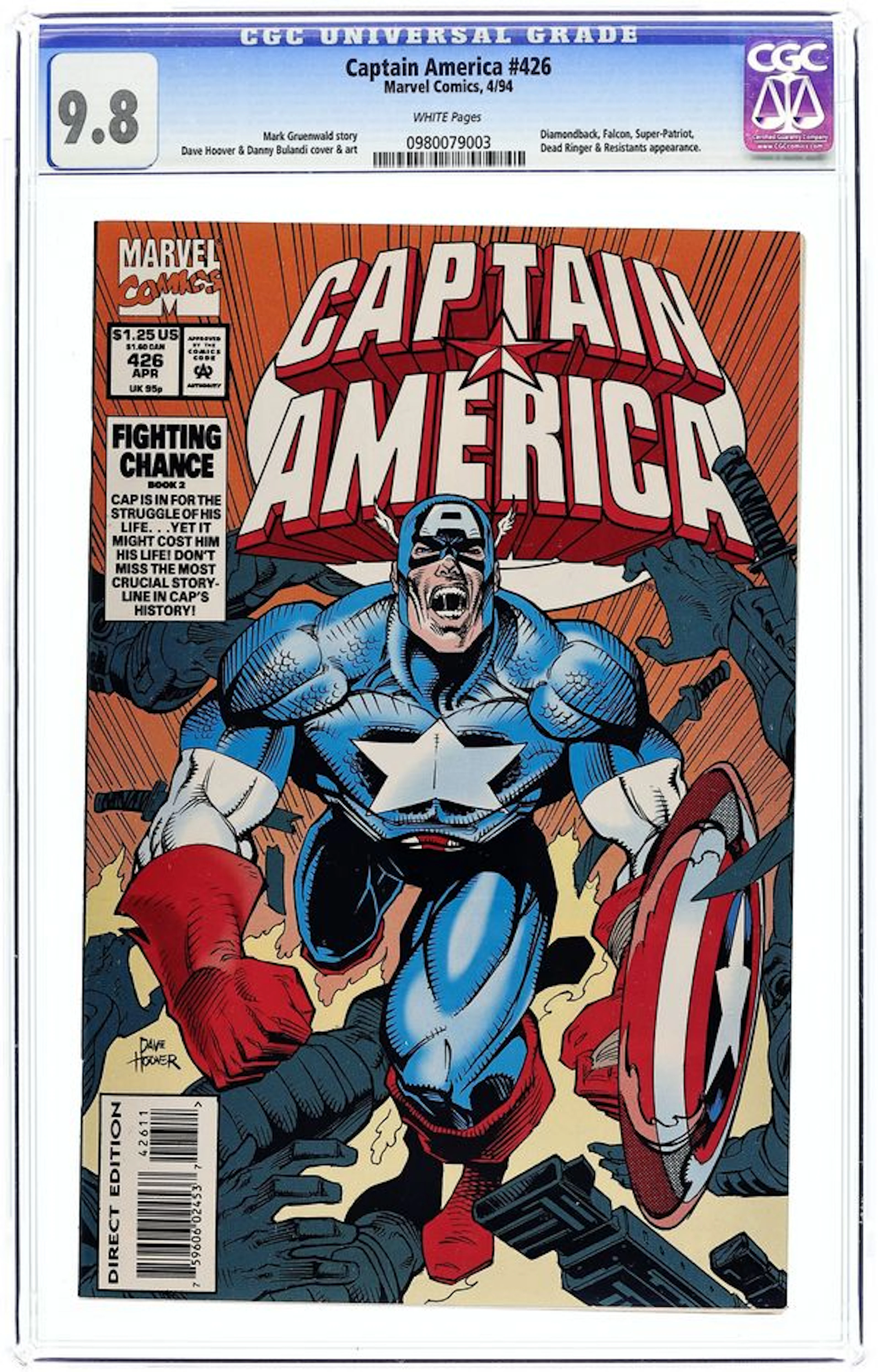 Captain America (1968 1st Series) 426D CGC 9.8