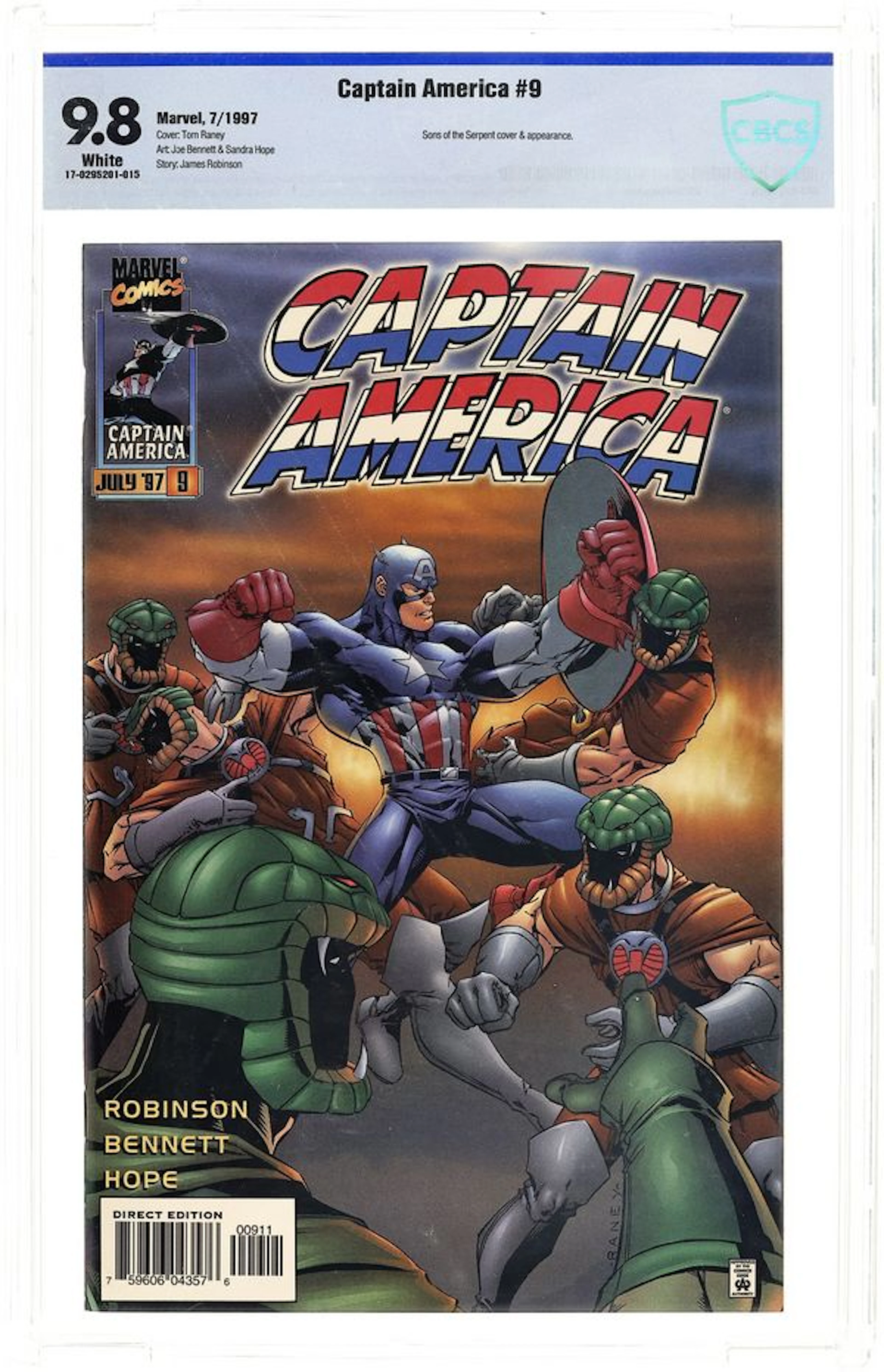 Captain America (1996 2nd Series) 9 CBCS 9.8