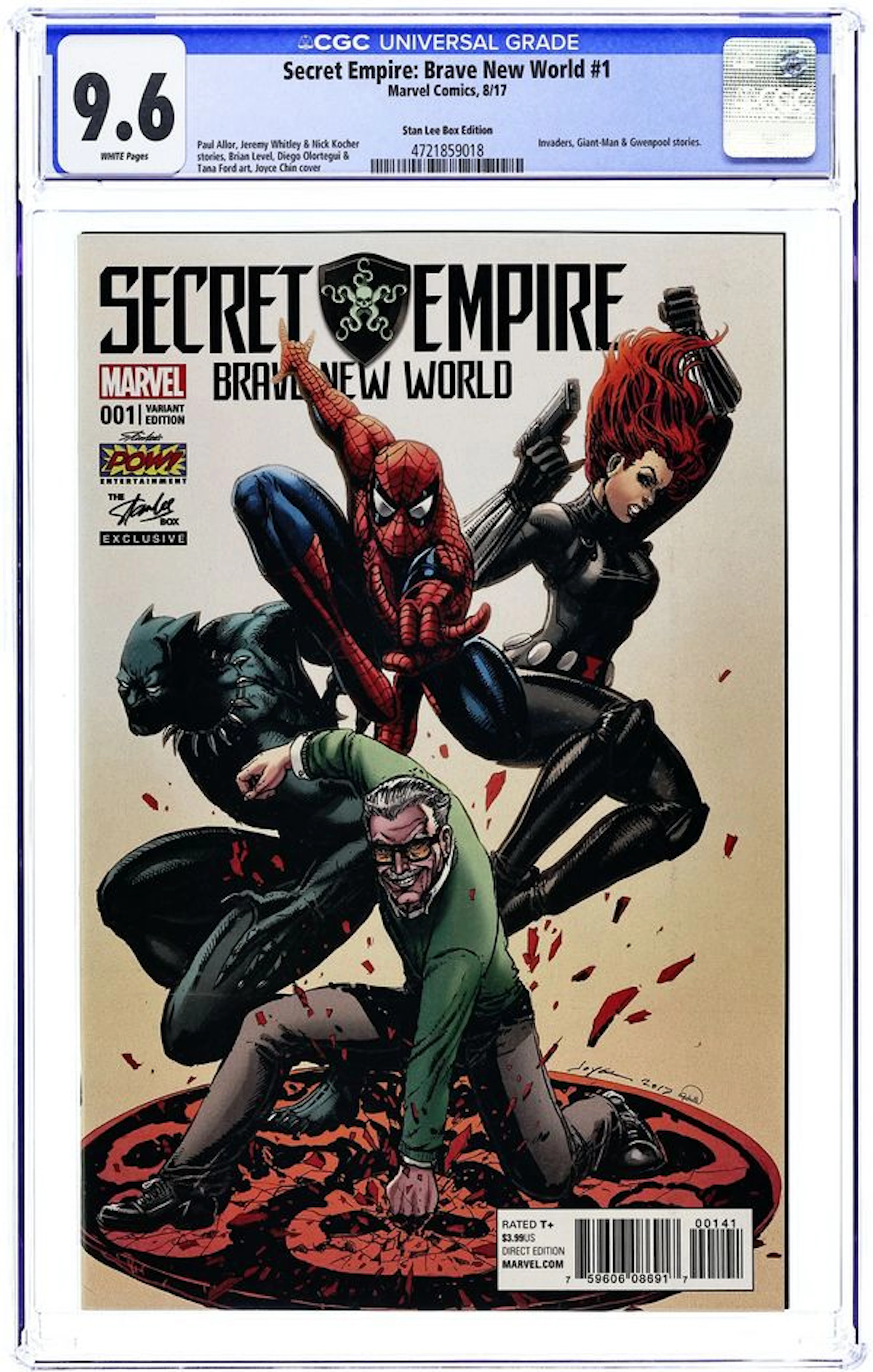 Secret Empire Brave New World (2017) 1STANLEE.A CGC 9.6